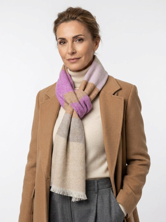 Sciarpa in pura lana vergine Beige SOFT