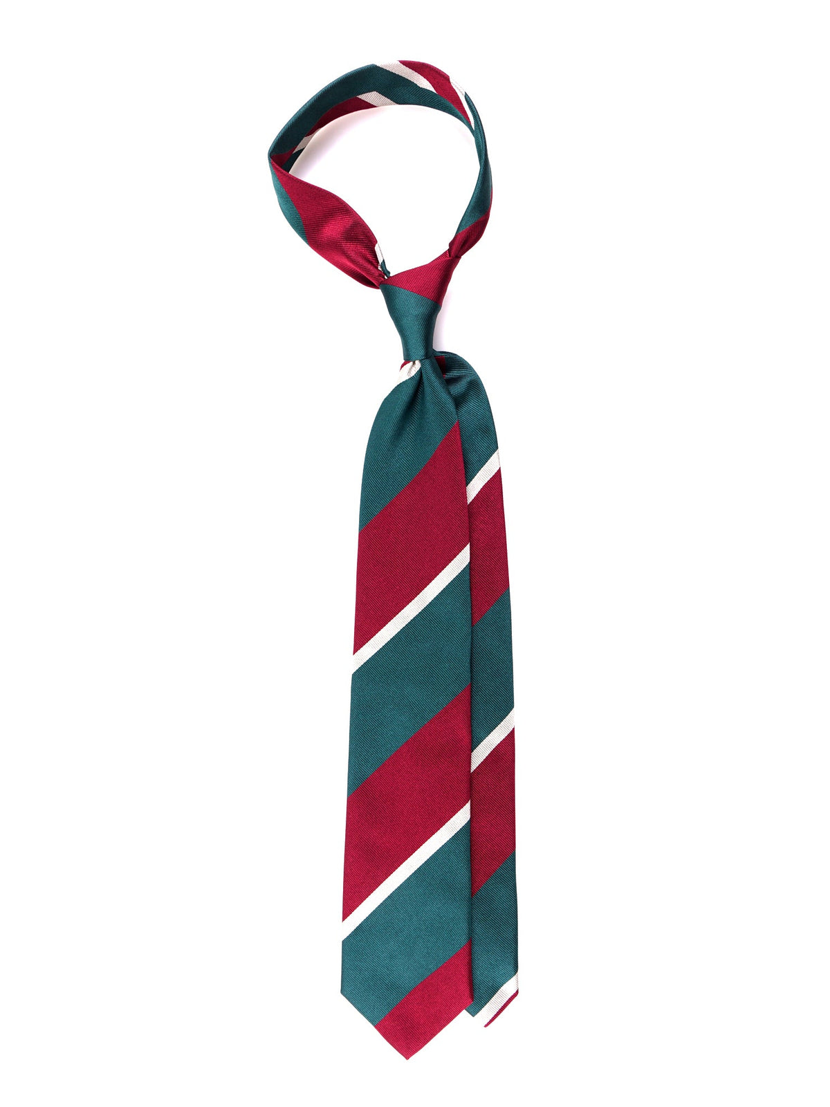 ARMENDE 3-fold tie in burgundy jacquard silk