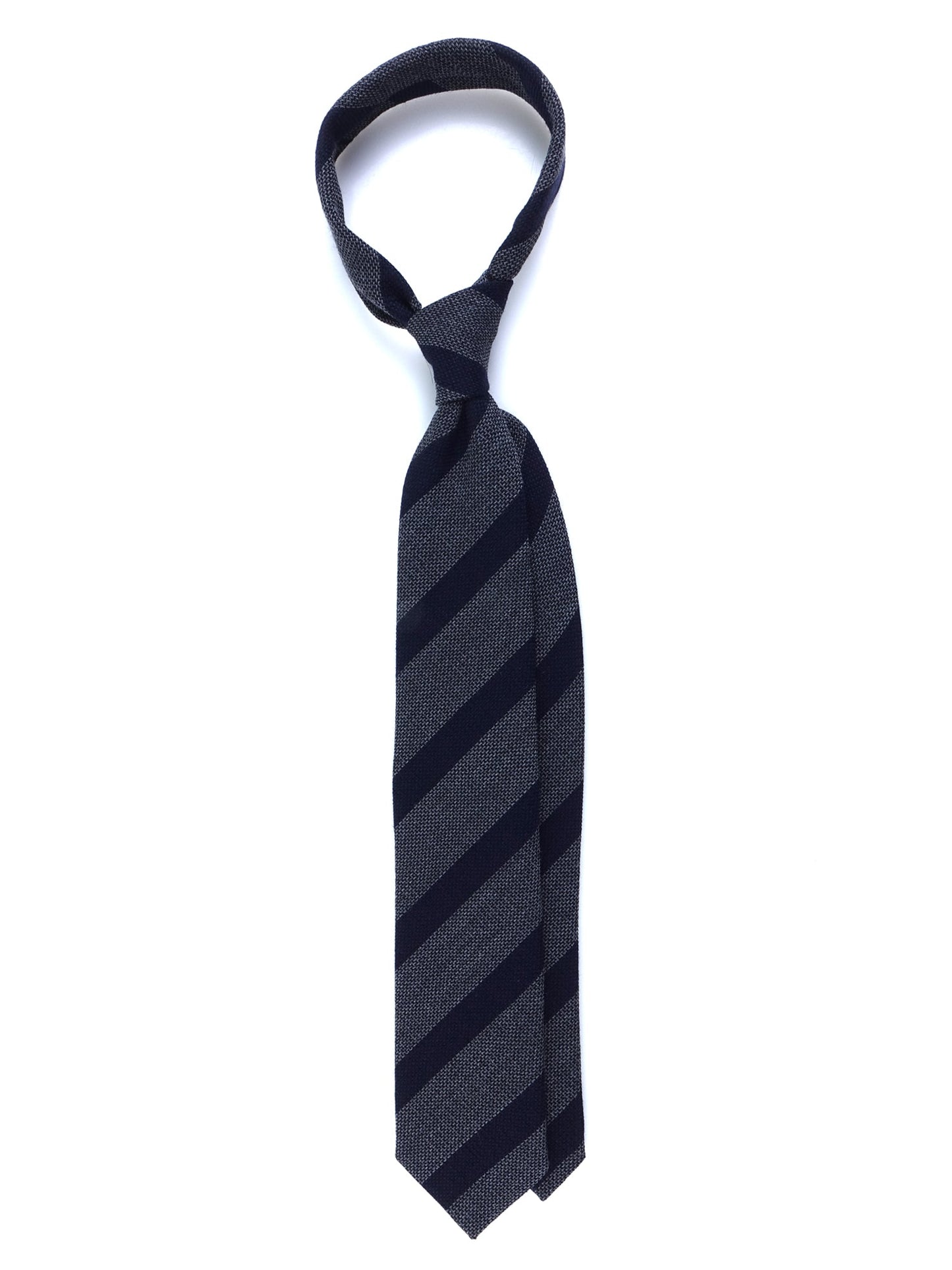 Gray 3 Folds Wool/Silk Tie WILLOW