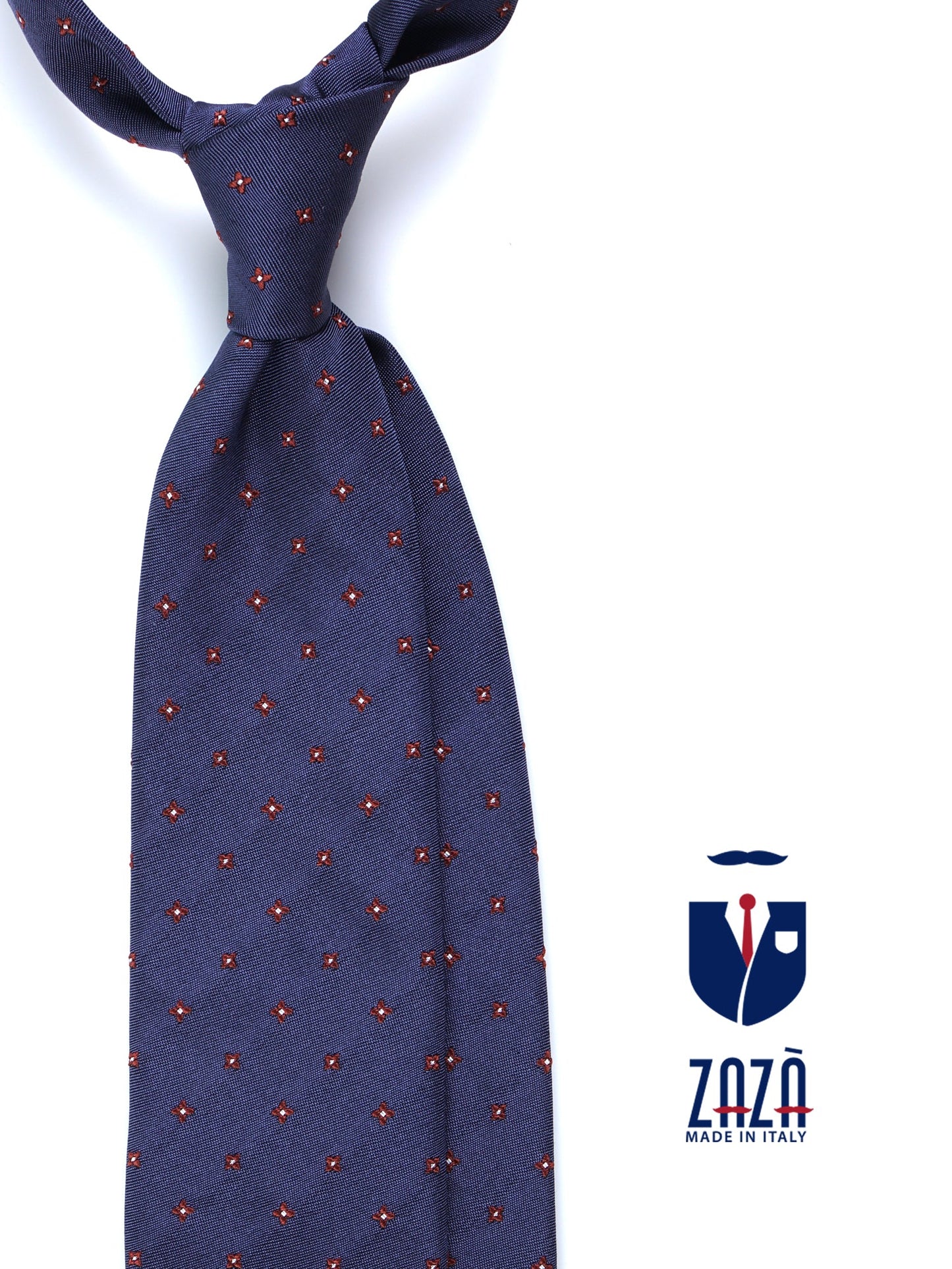 Blue Avion 3 Fold Silk/Cotton Tie MARTIN