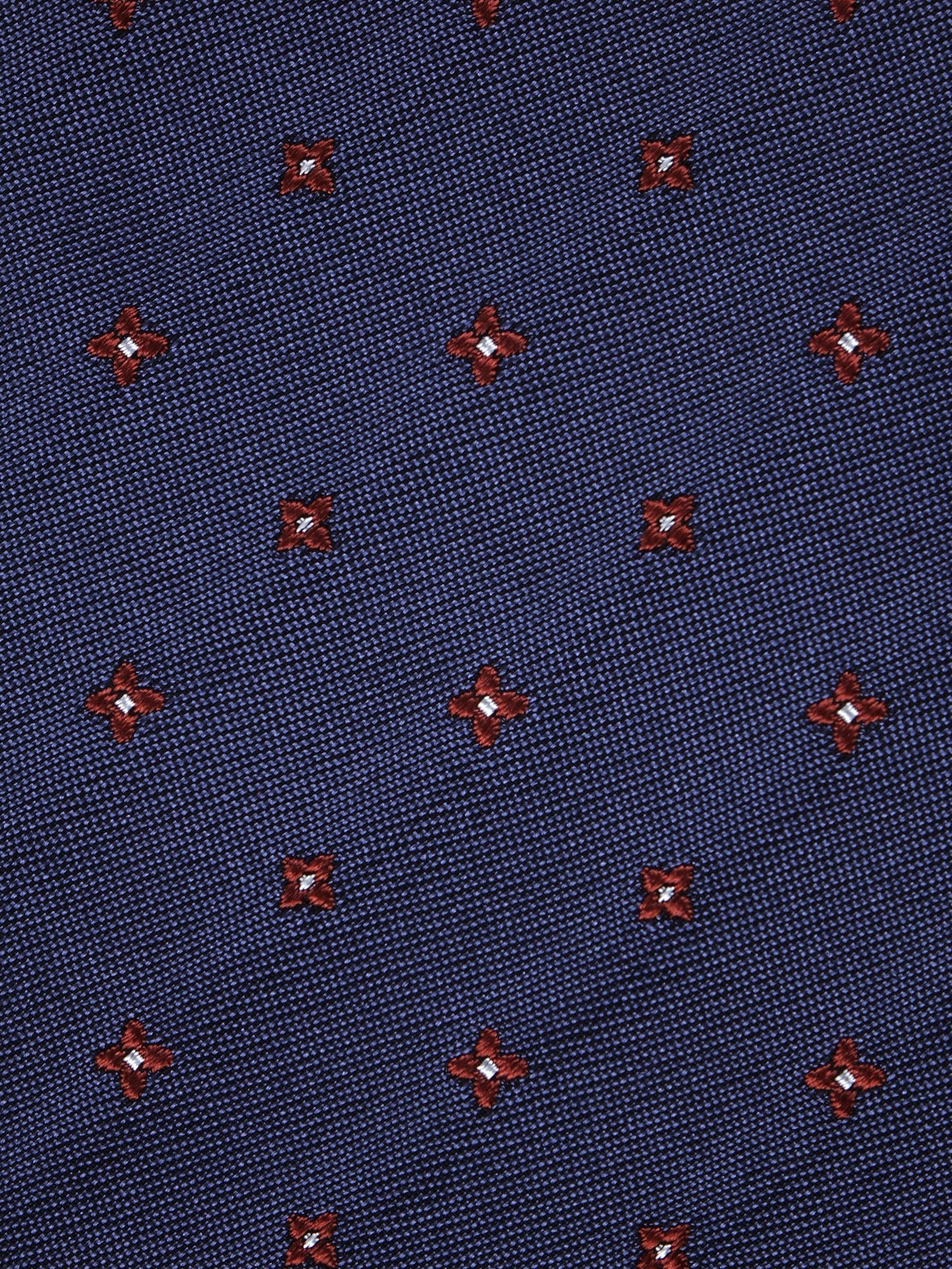 Blue Avion 3 Fold Silk/Cotton Tie MARTIN