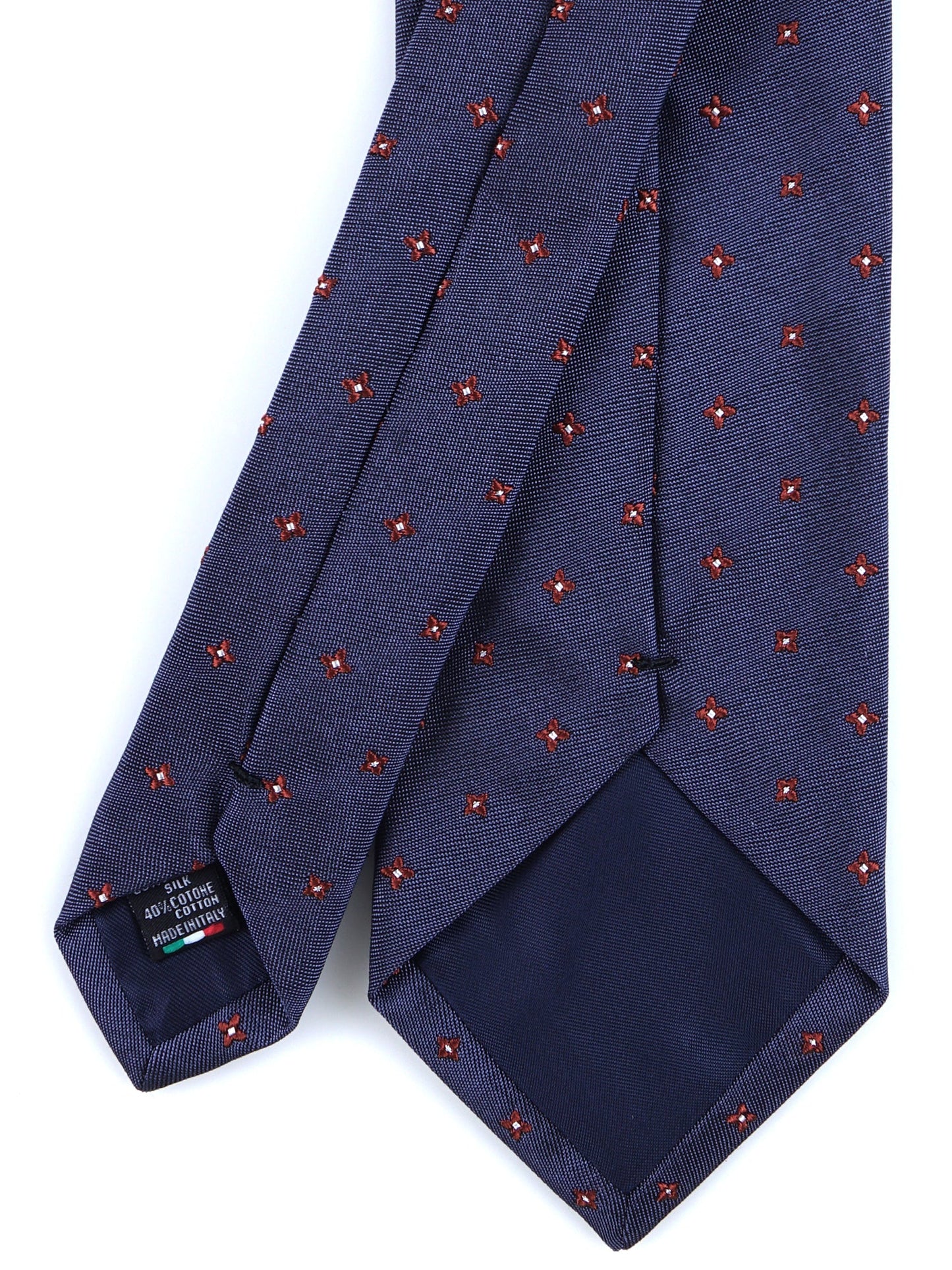 Blue Avion 3 Fold Silk/Cotton Tie MARTIN