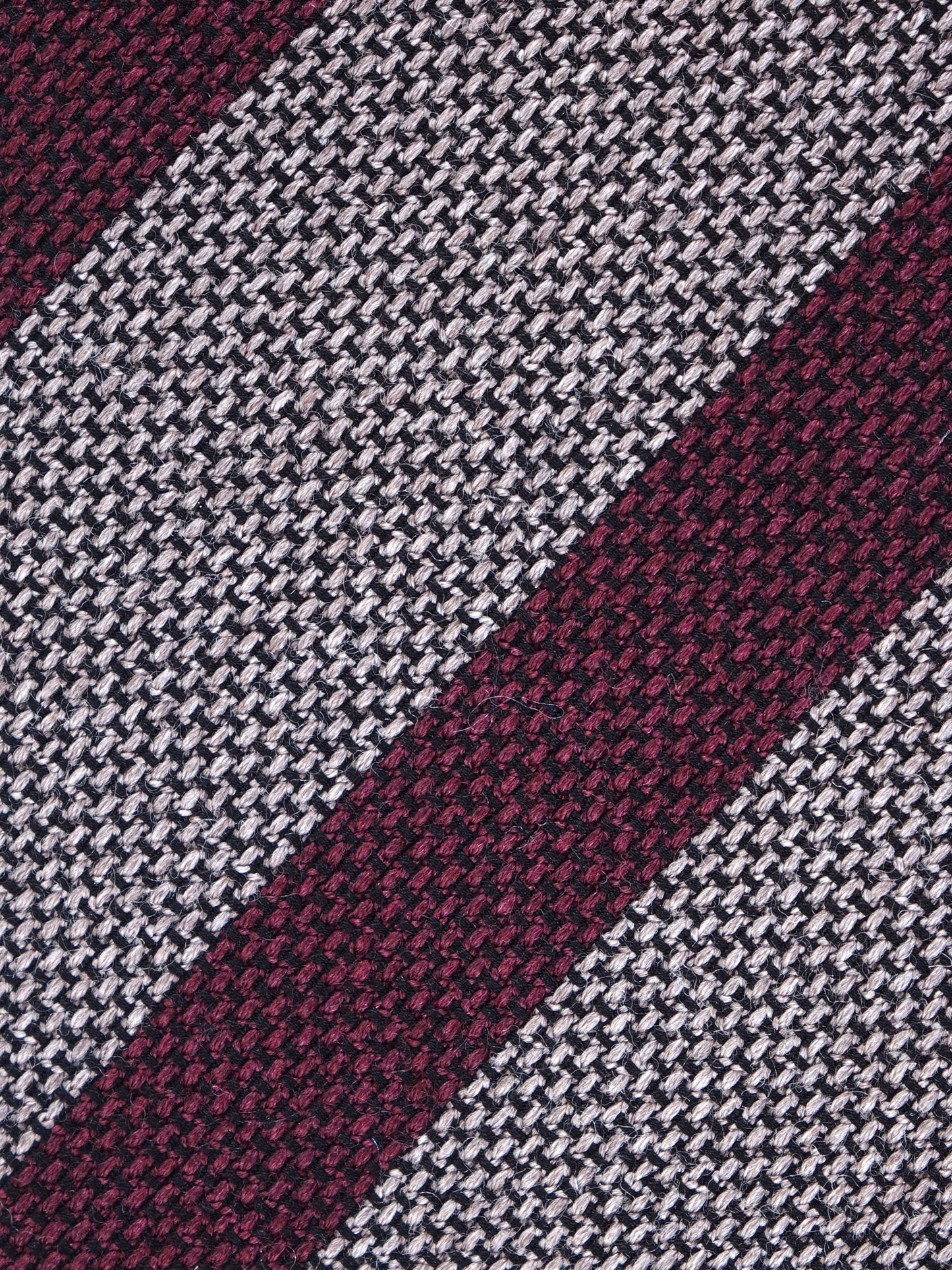 Beige Tie with 3 Folds in Wool/Silk WILLOW