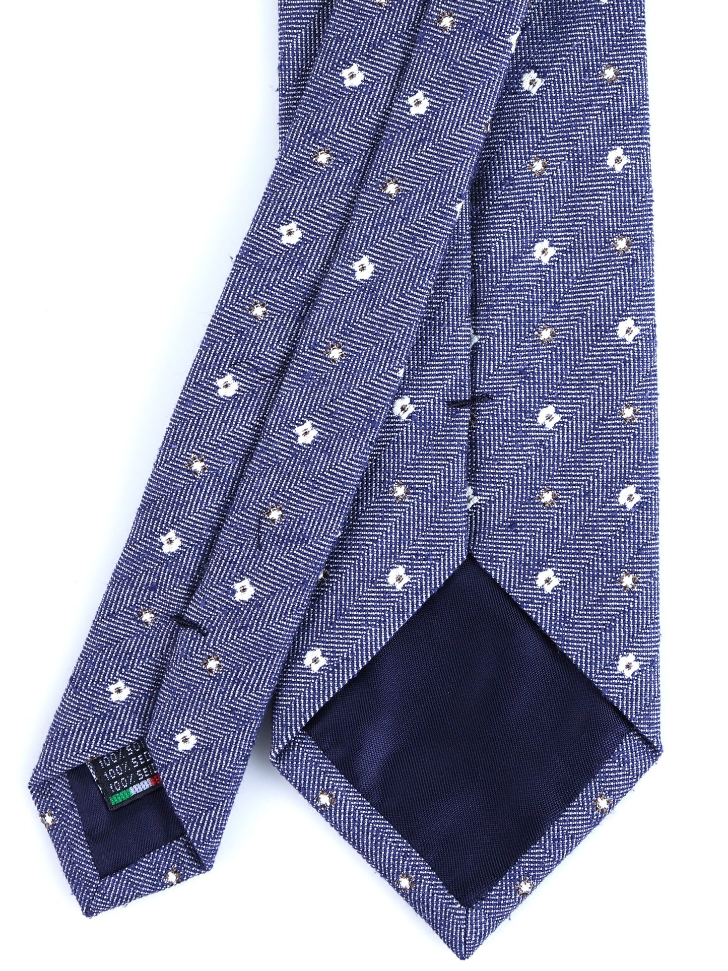 Blue 3 Fold GAGET Silk Jacquard Tie