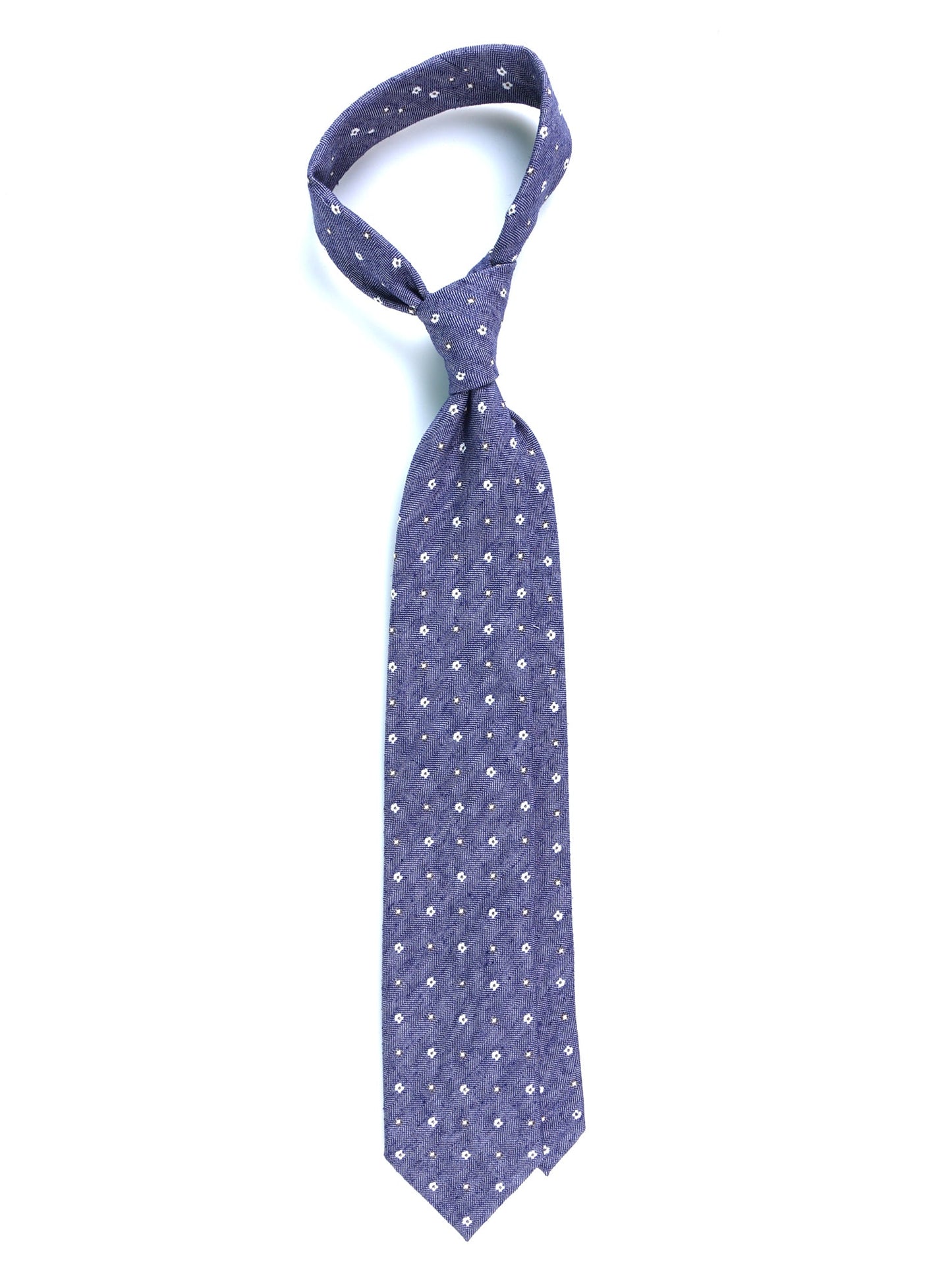 Blue 3 Fold GAGET Silk Jacquard Tie