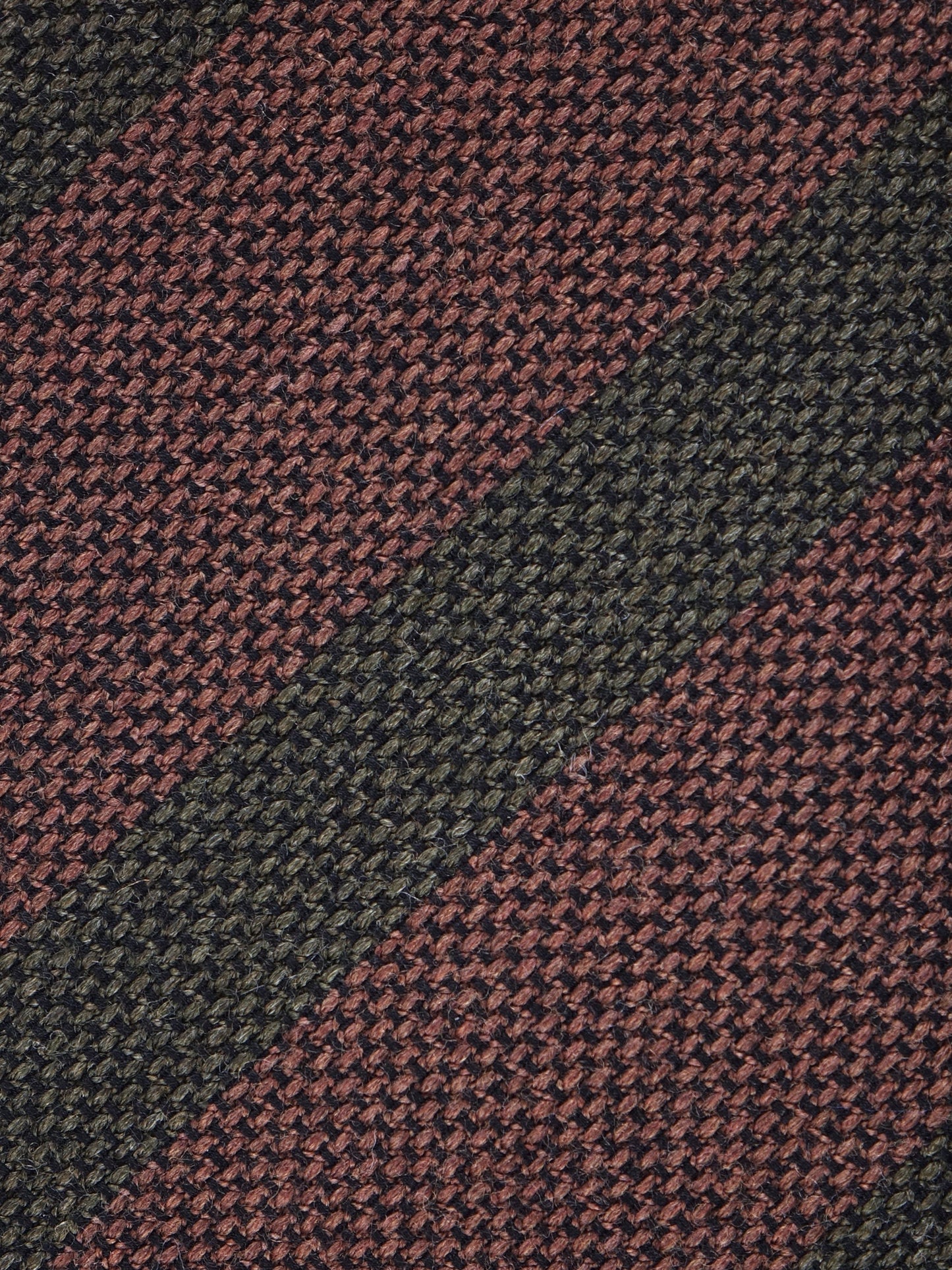 Brown 3 Fold Wool/Silk Tie WILLOW