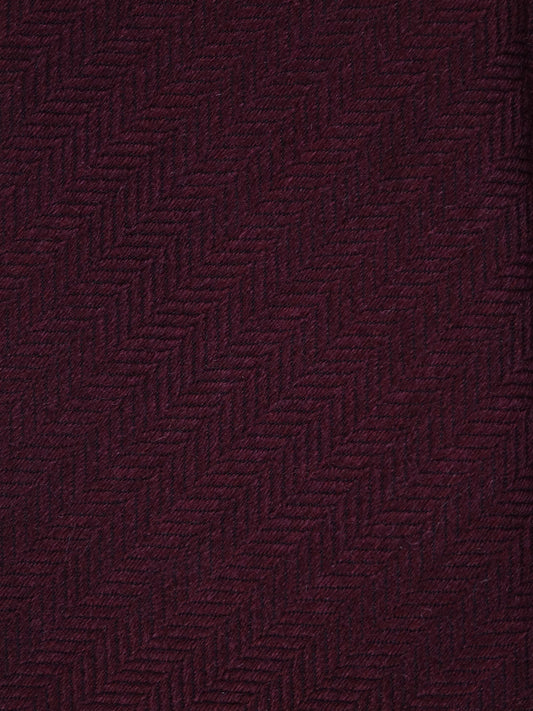 Burgundy 3 Fold KIKKY Tie in wool/silk