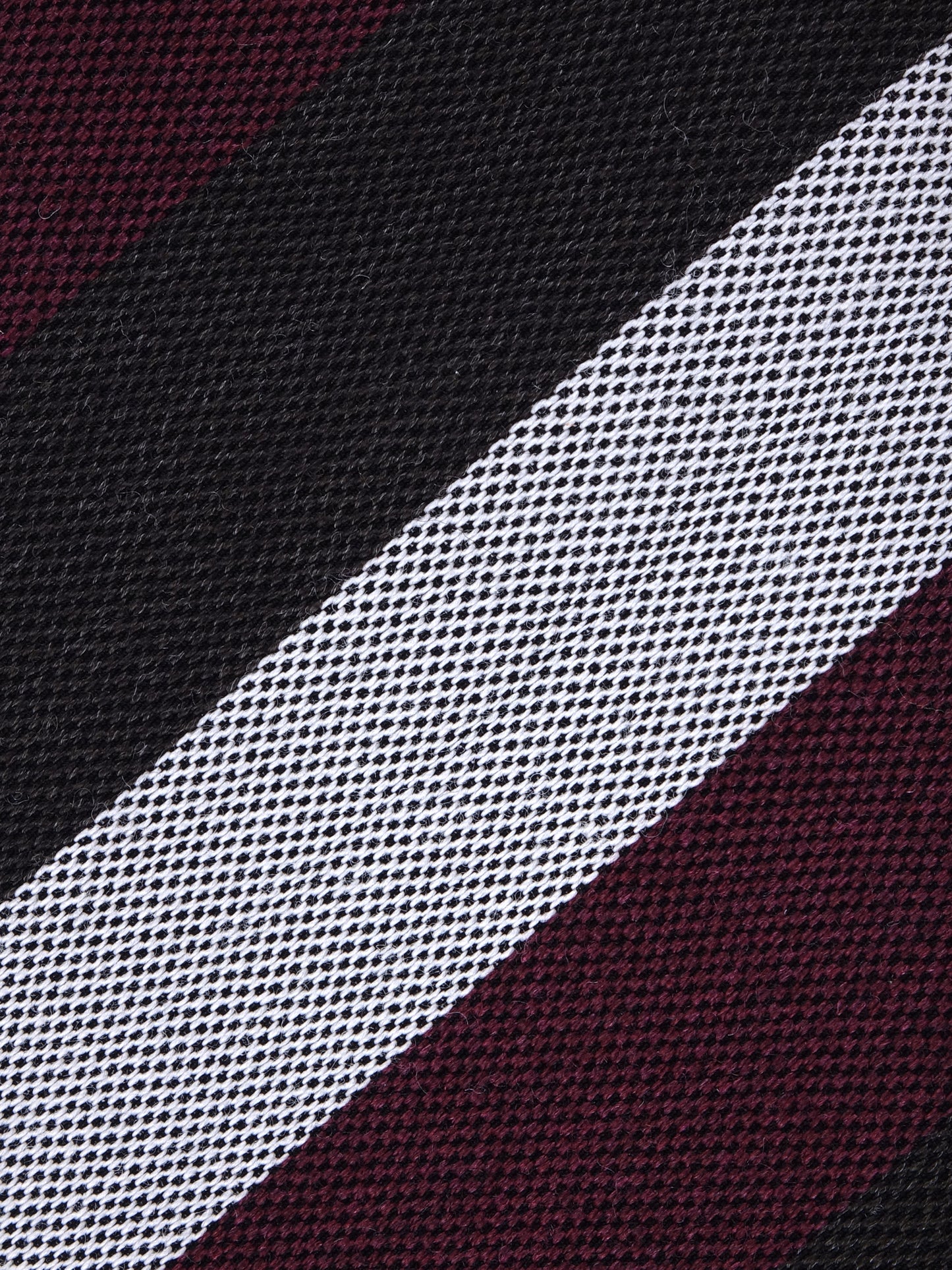 Burgundy Tie with 3 Folds in Wool/Silk MIRANDA