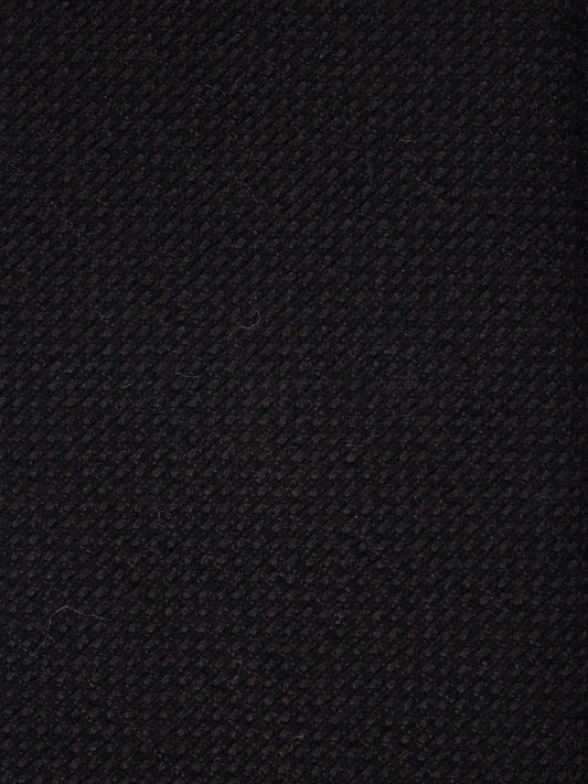 Dark Brown 3 Fold Silk/Wool Tie SAVINA