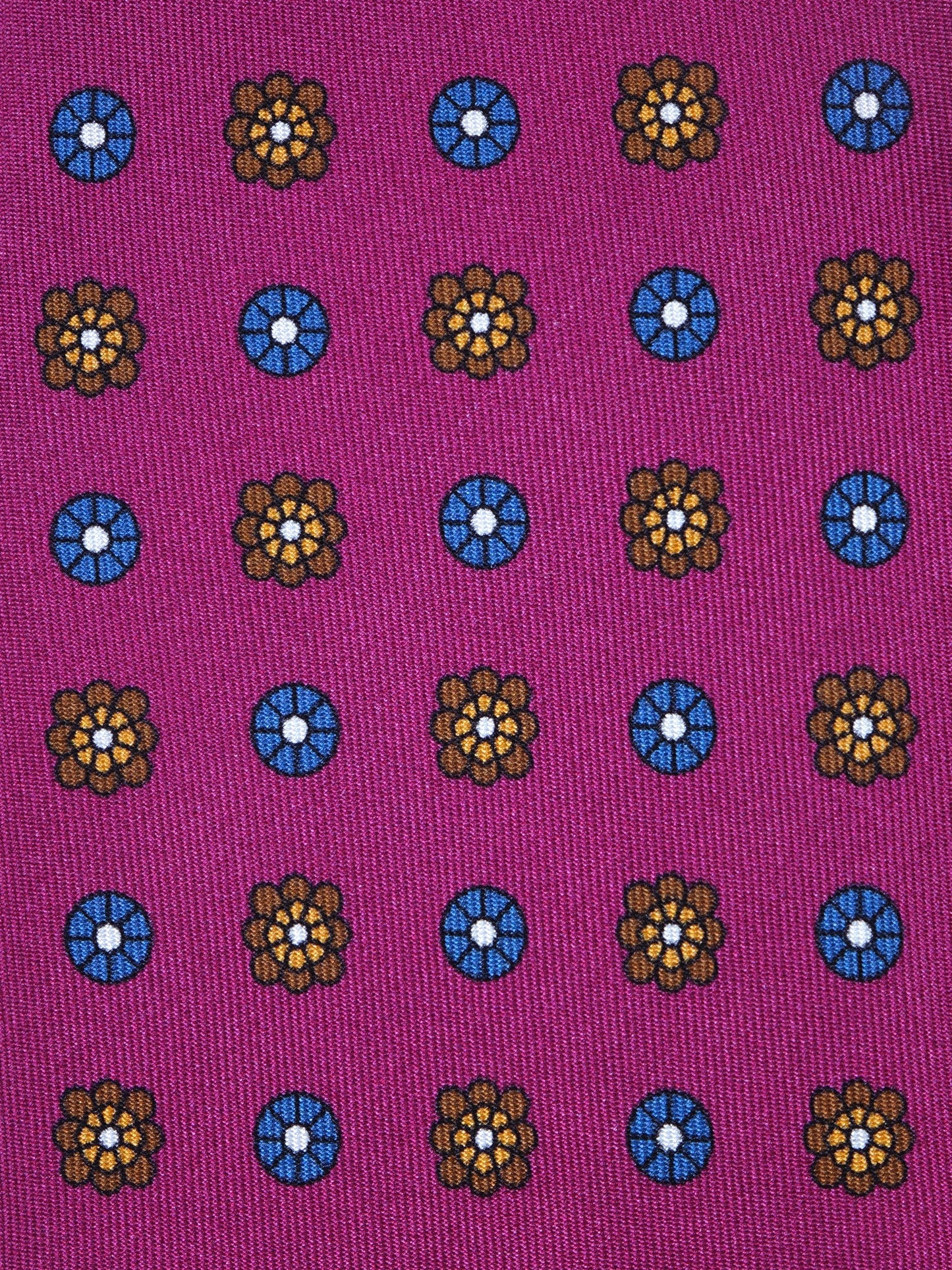 Lilac 3 Folds VALERY Printed Silk Tie