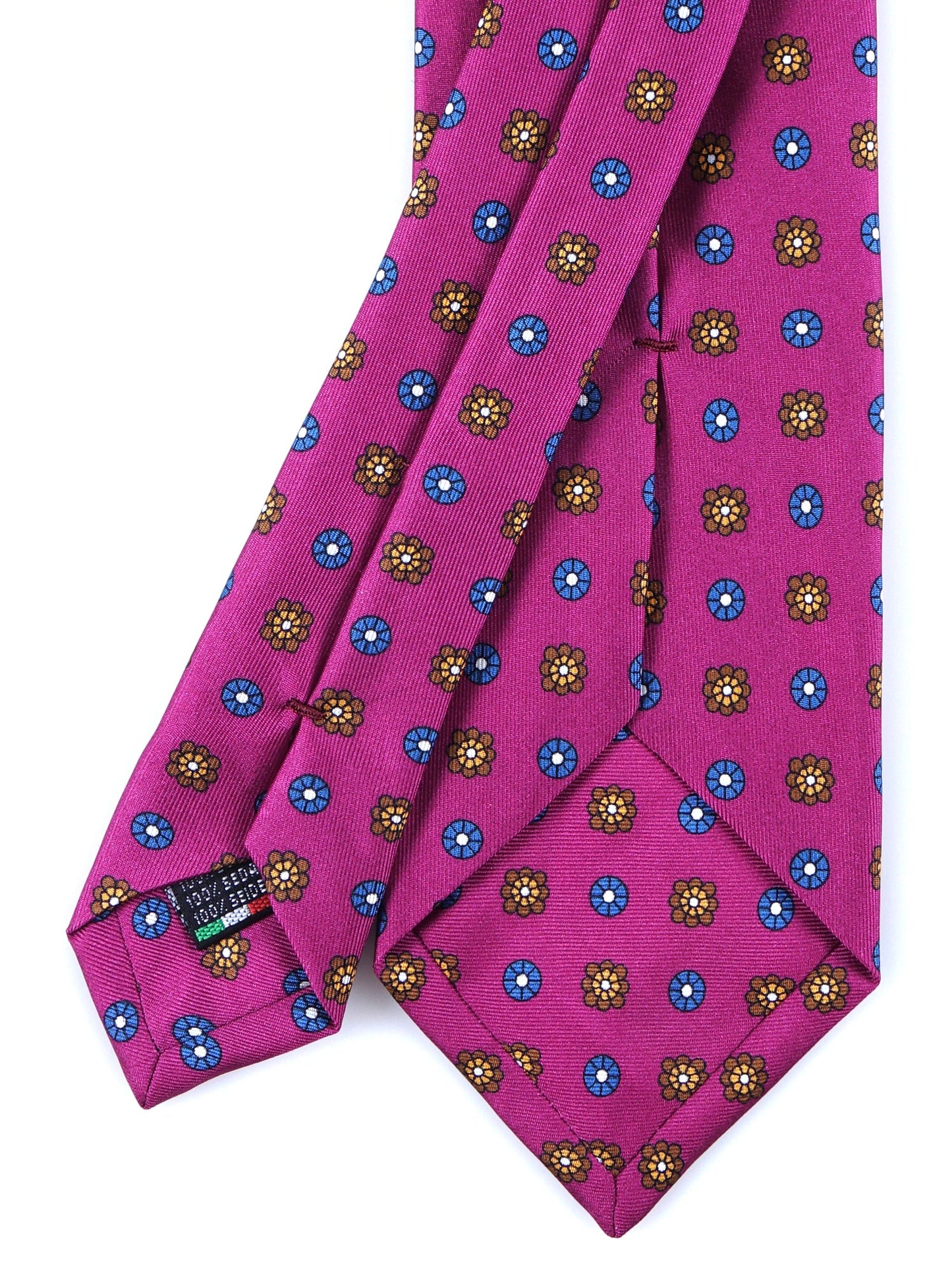Lilac 3 Folds VALERY Printed Silk Tie