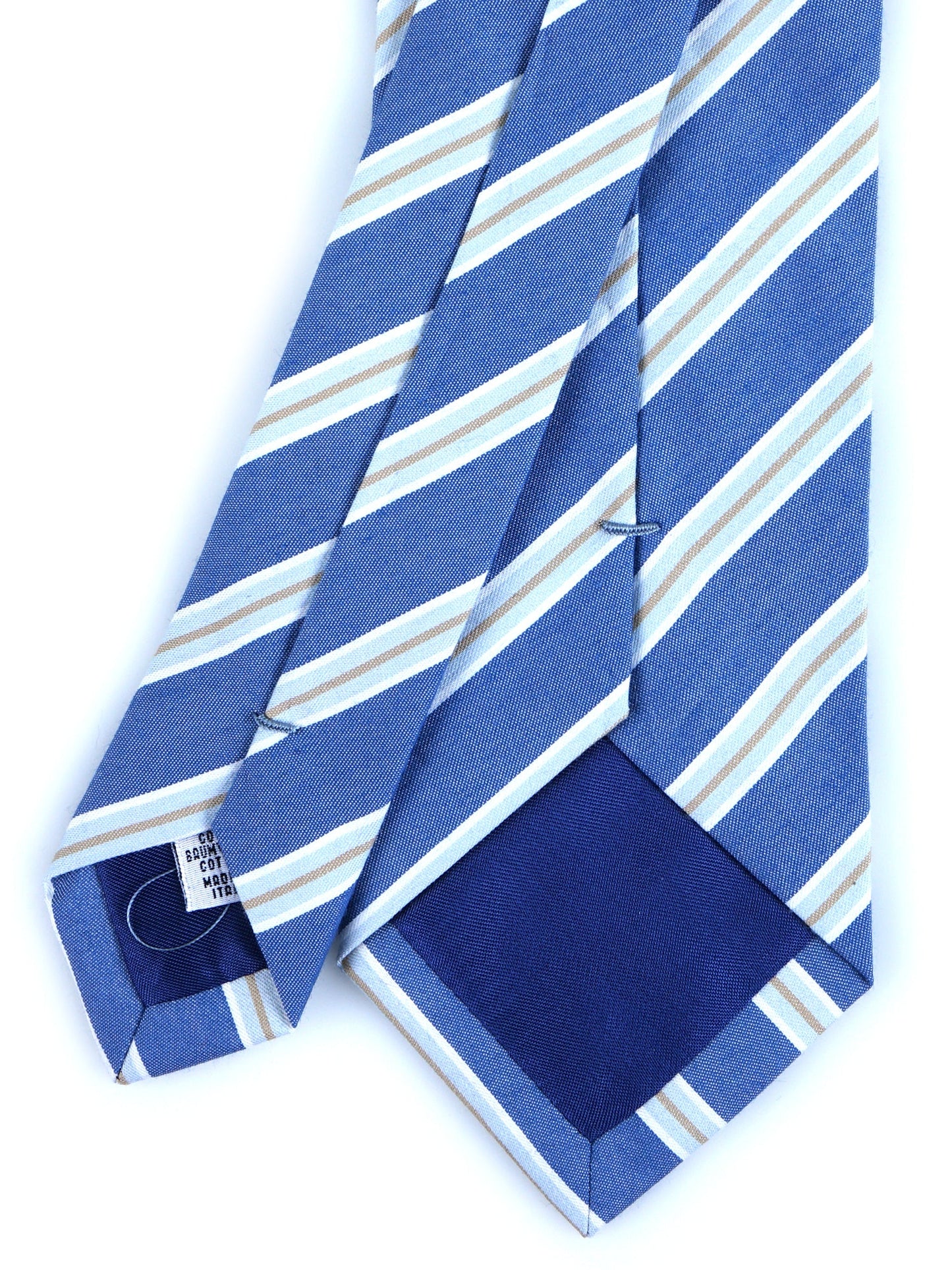 Blue 3 Fold LELLA Tie in Cotton