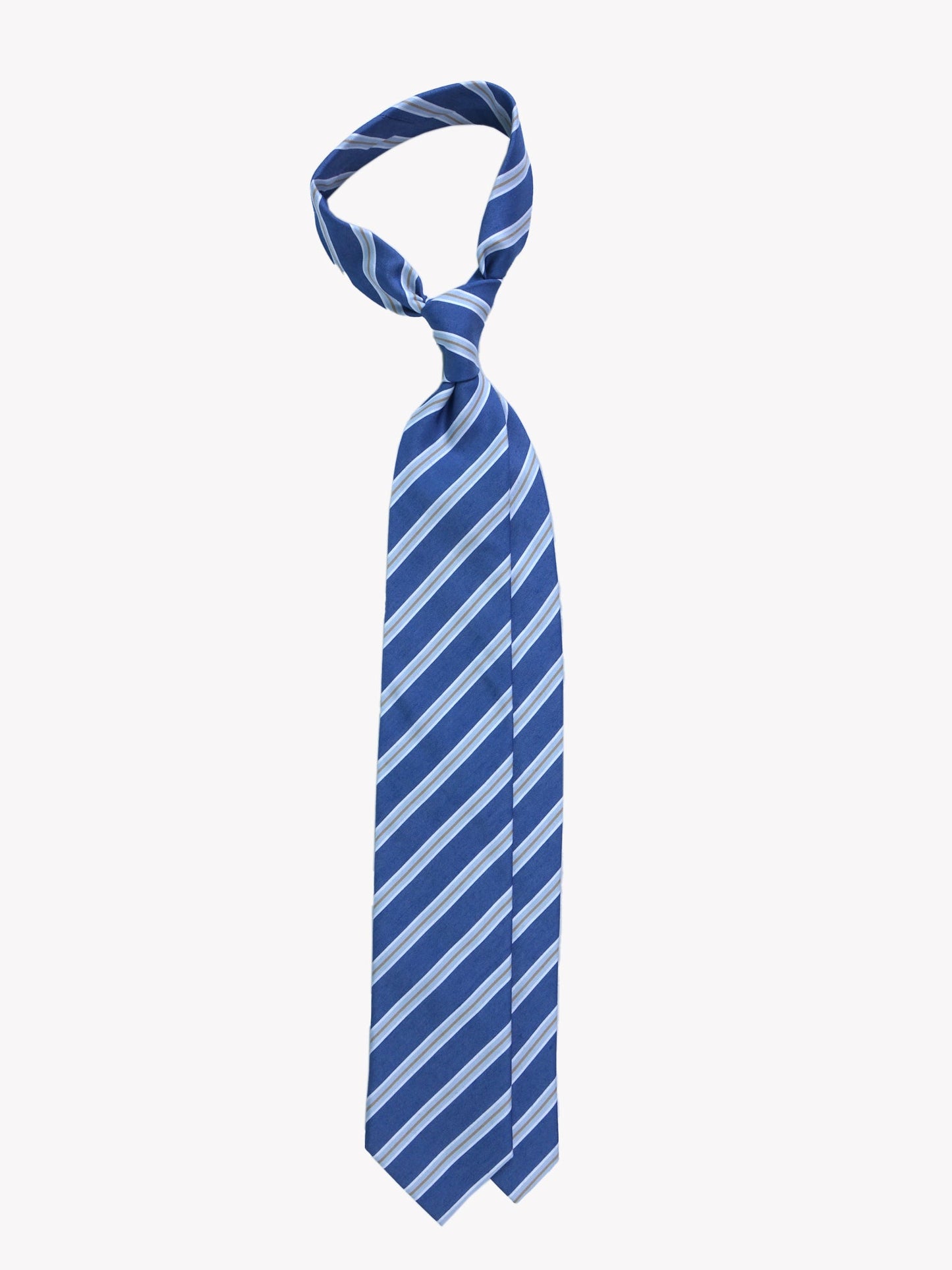 Blue 3 Fold LELLA Tie in Cotton