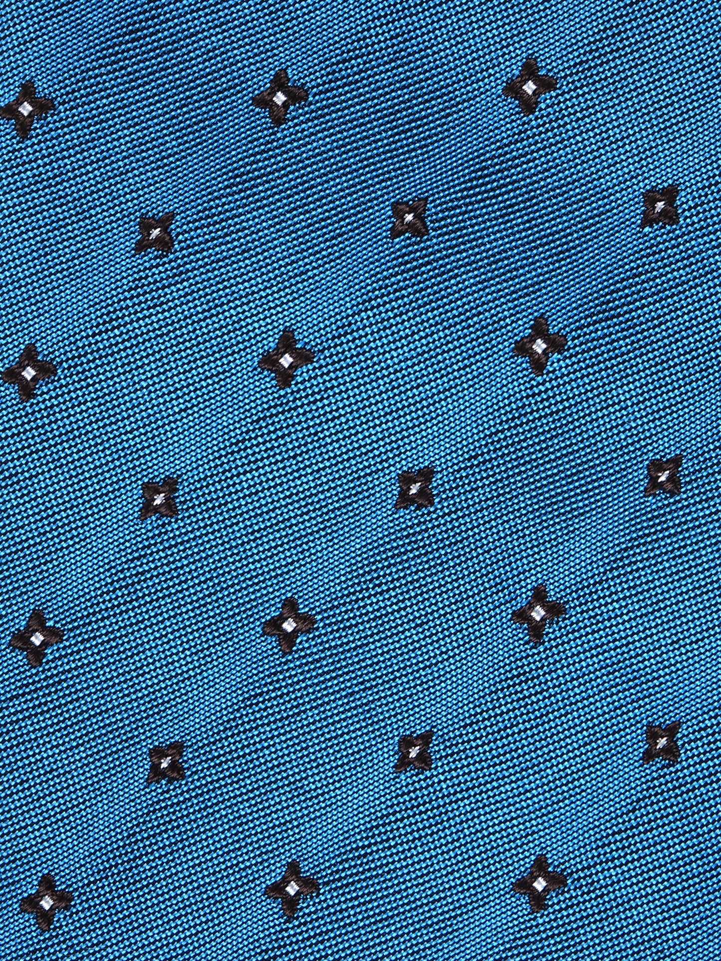 Turquoise 3 folds Silk/Cotton Tie MARTIN