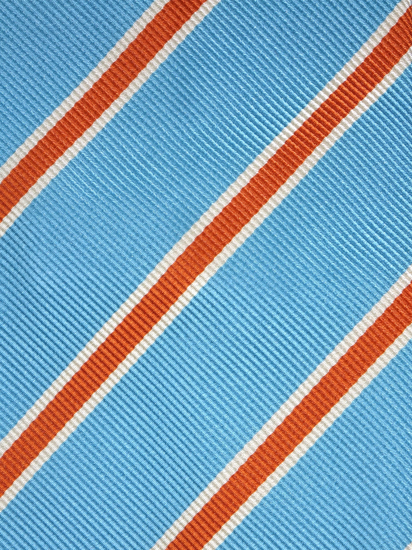 Turquoise 3 Folds RAFFA Silk Jacquard Tie