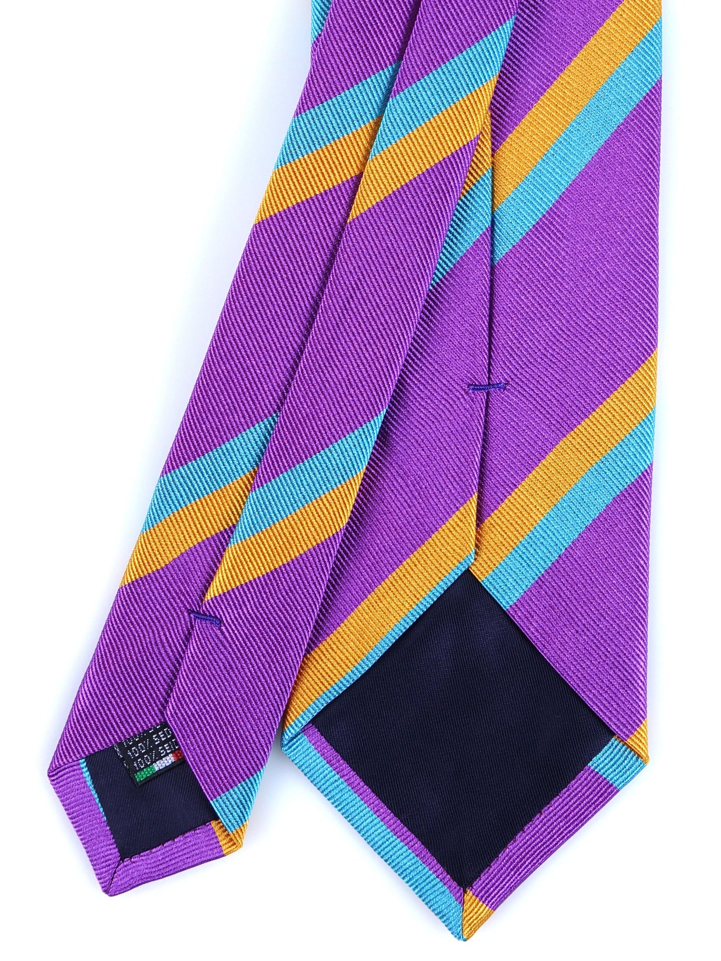 Purple 3 Folds NADIA Tie in Jacquard Silk