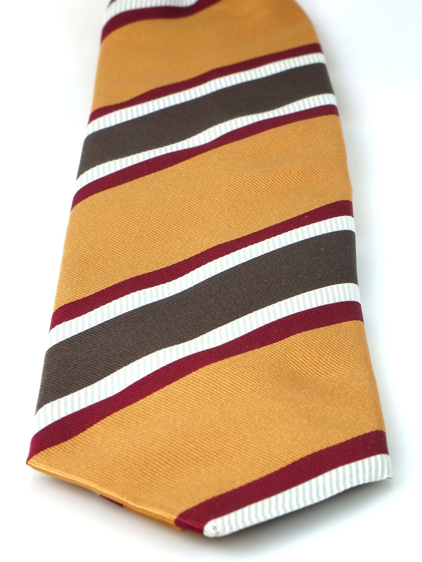 3 Fold Yellow Silk Jacquard Tie ELLEN