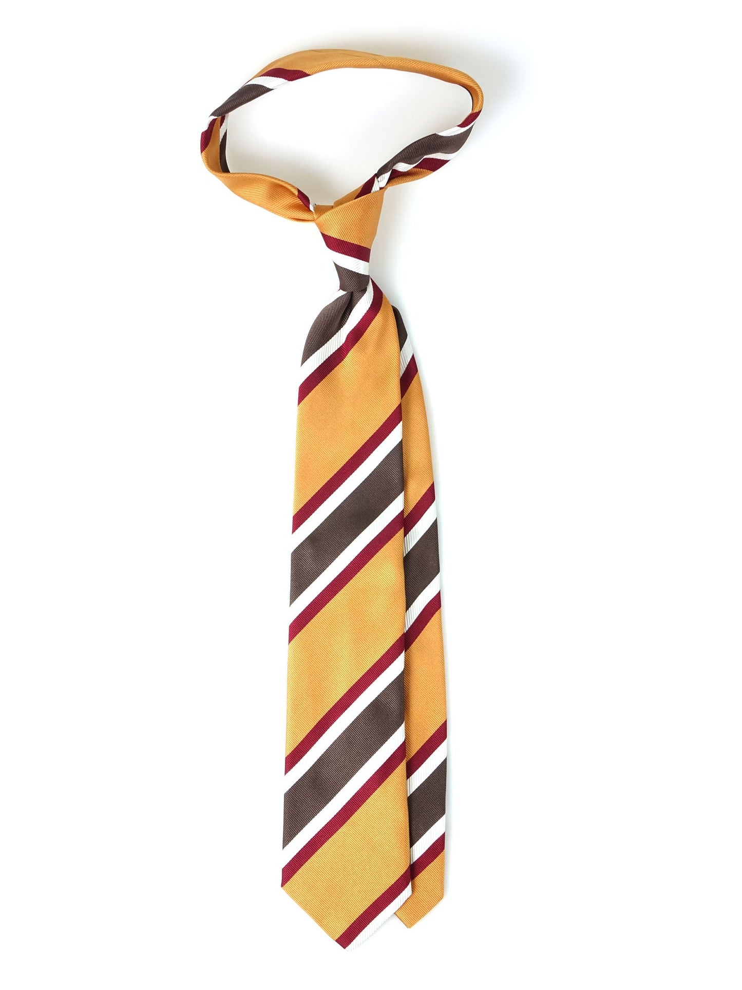 3 Fold Yellow Silk Jacquard Tie ELLEN