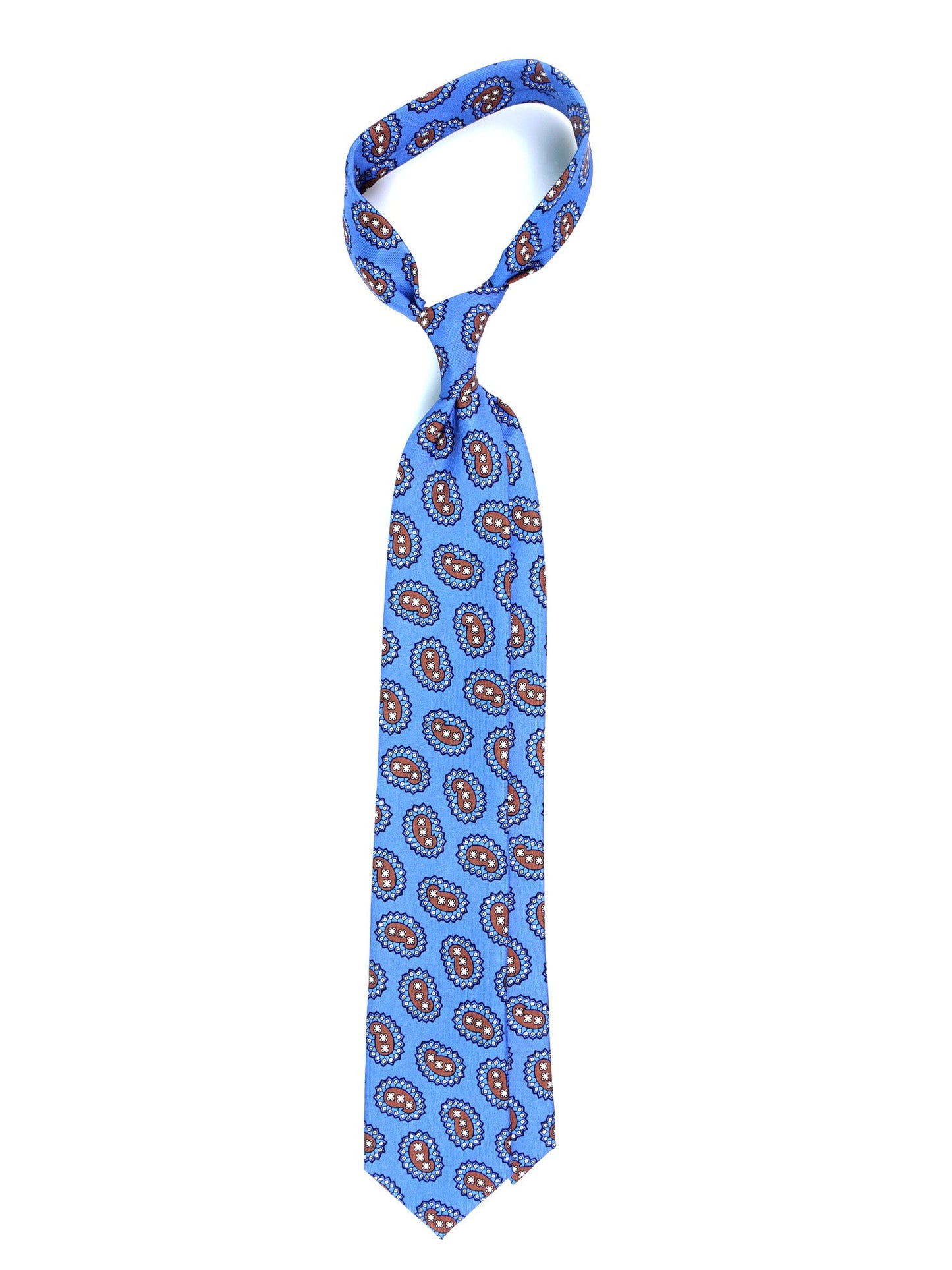 Blue Avion 3 Folds HERITAGE Silk Tie