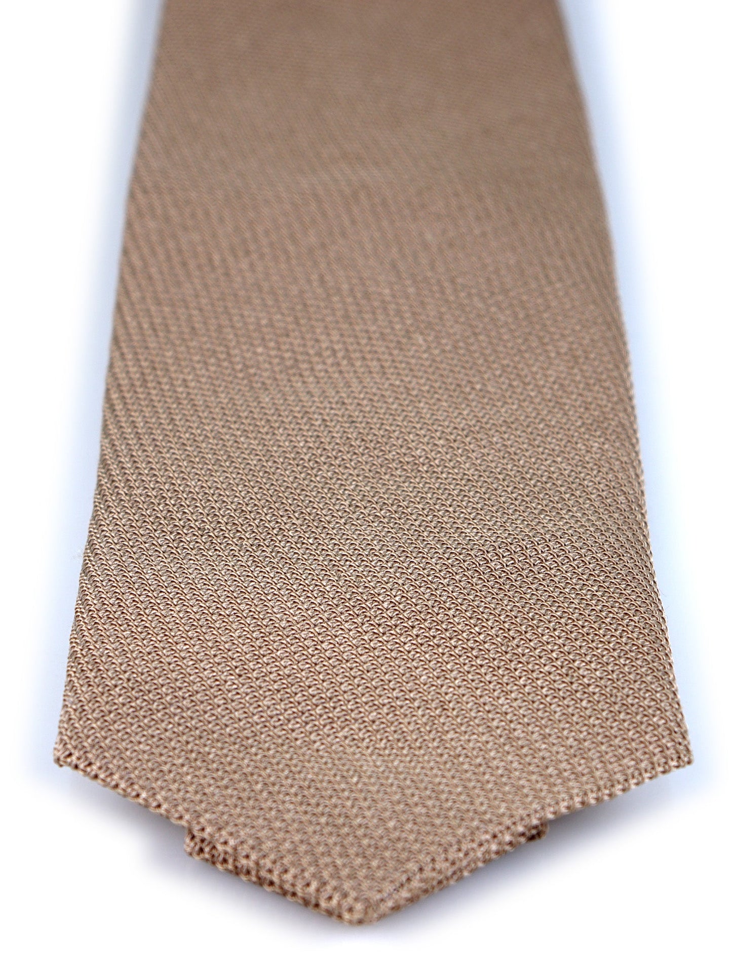 Beige real Silk Grenadine 3 Fold Tie ONICE