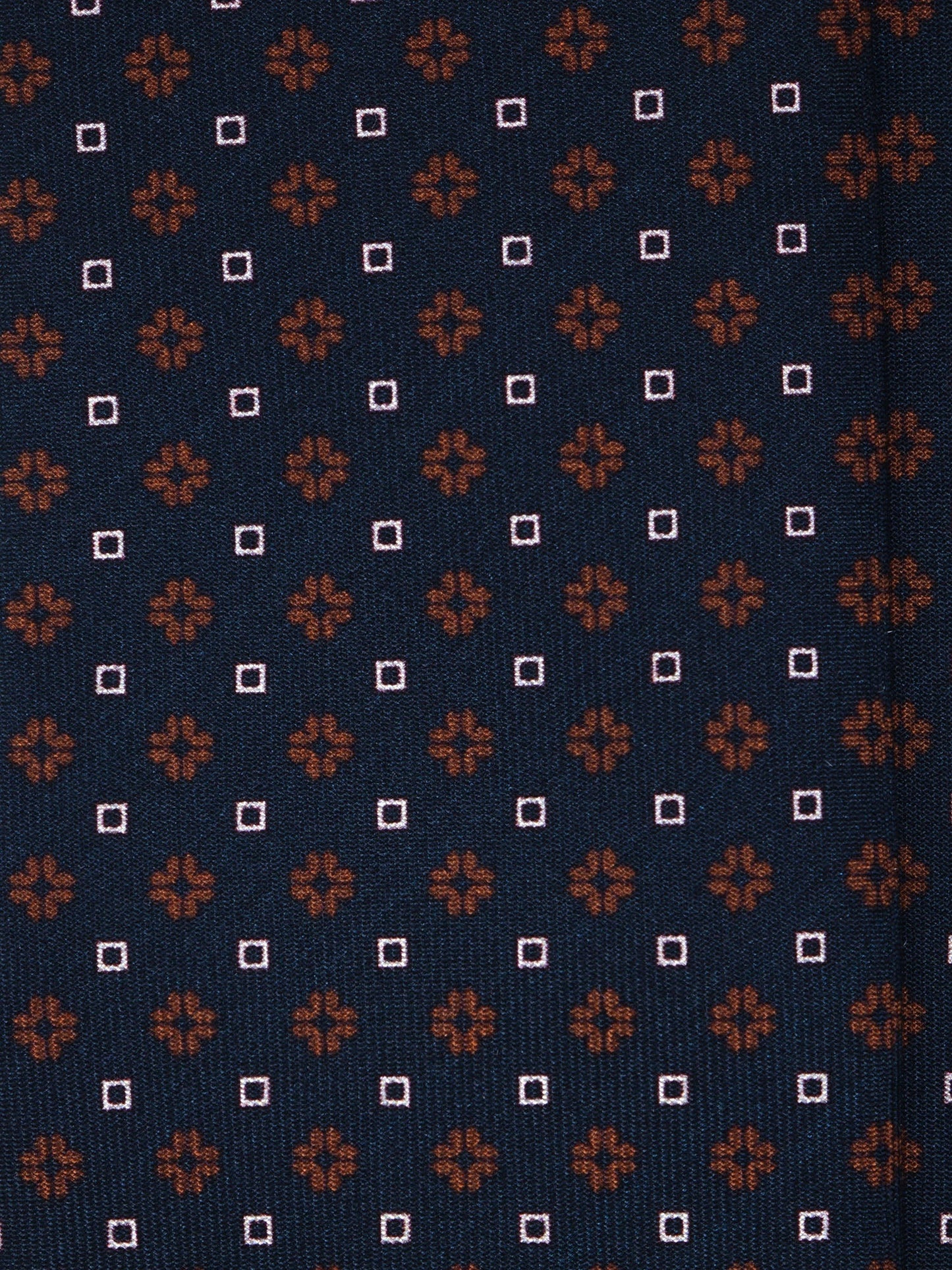 Black Tie 3 Folds SAVERY in Luxury Printed Silk