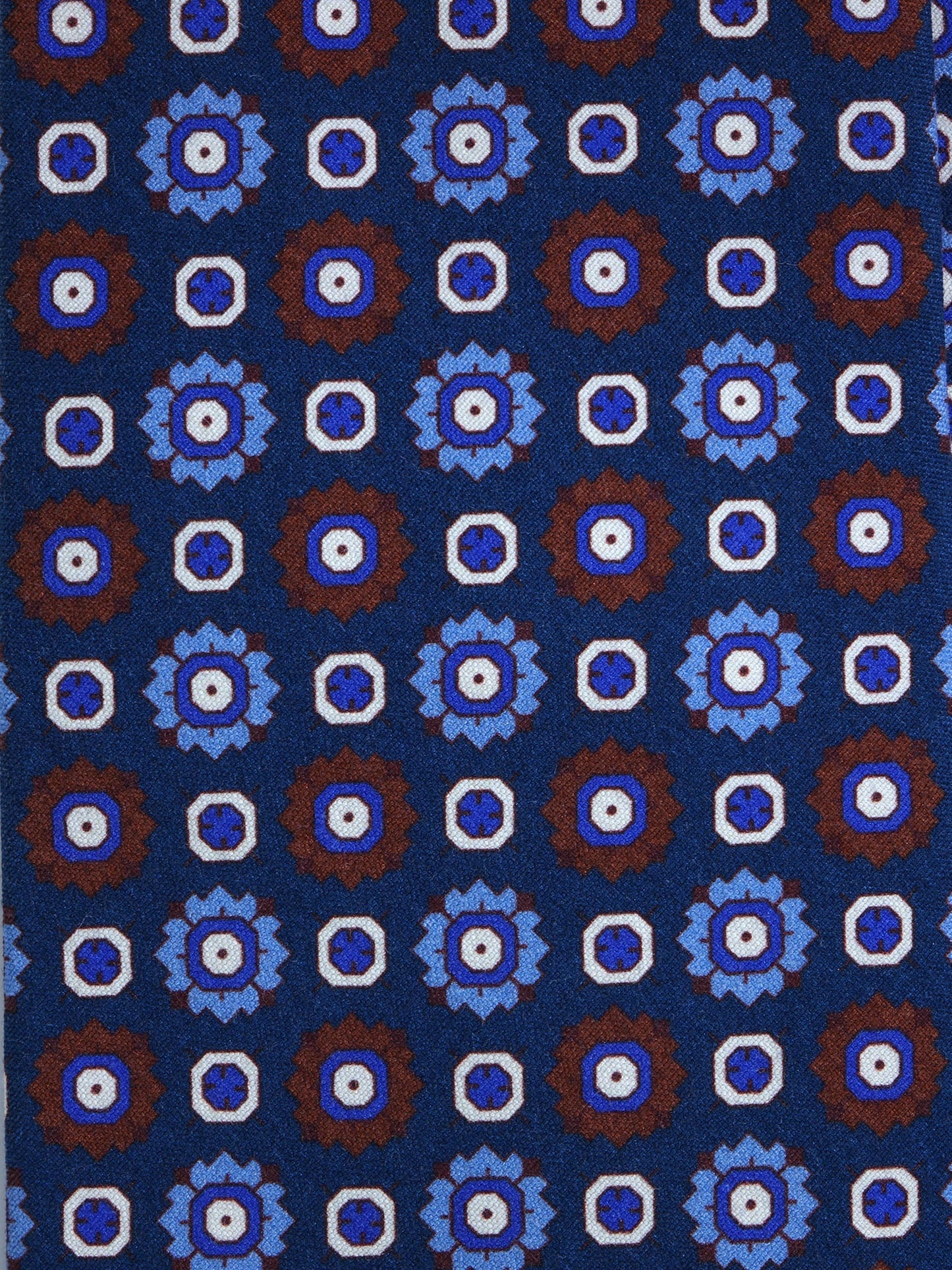 3 Fold tie blue FEMINI in madder sil