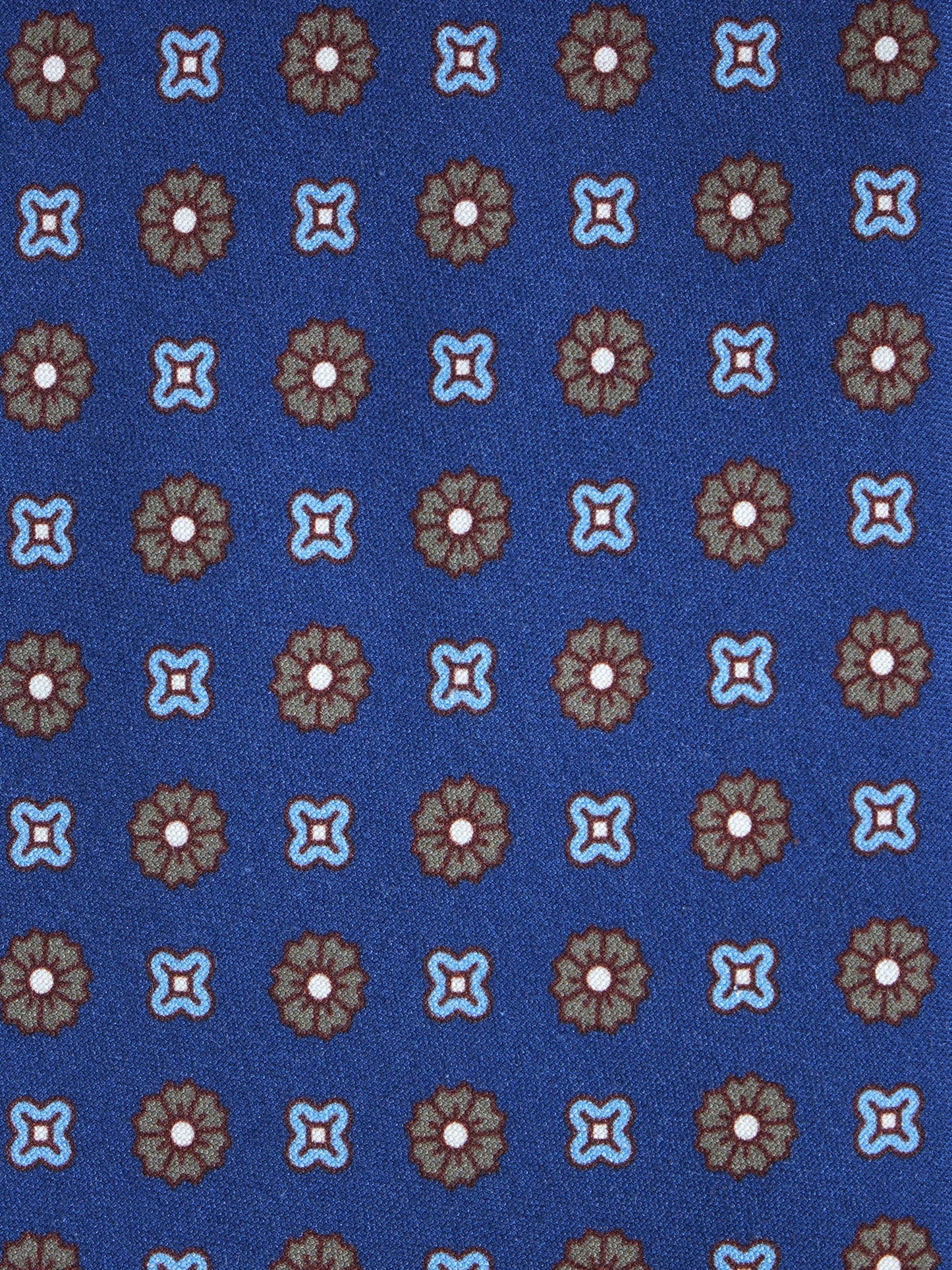 3 Fold Blue GARFIELD Tie in Madder Silk