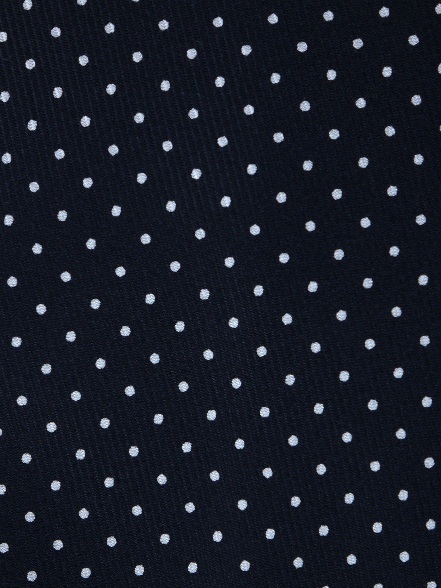 3-fold tie LUPOIS in printed English silk Dark Blue and white