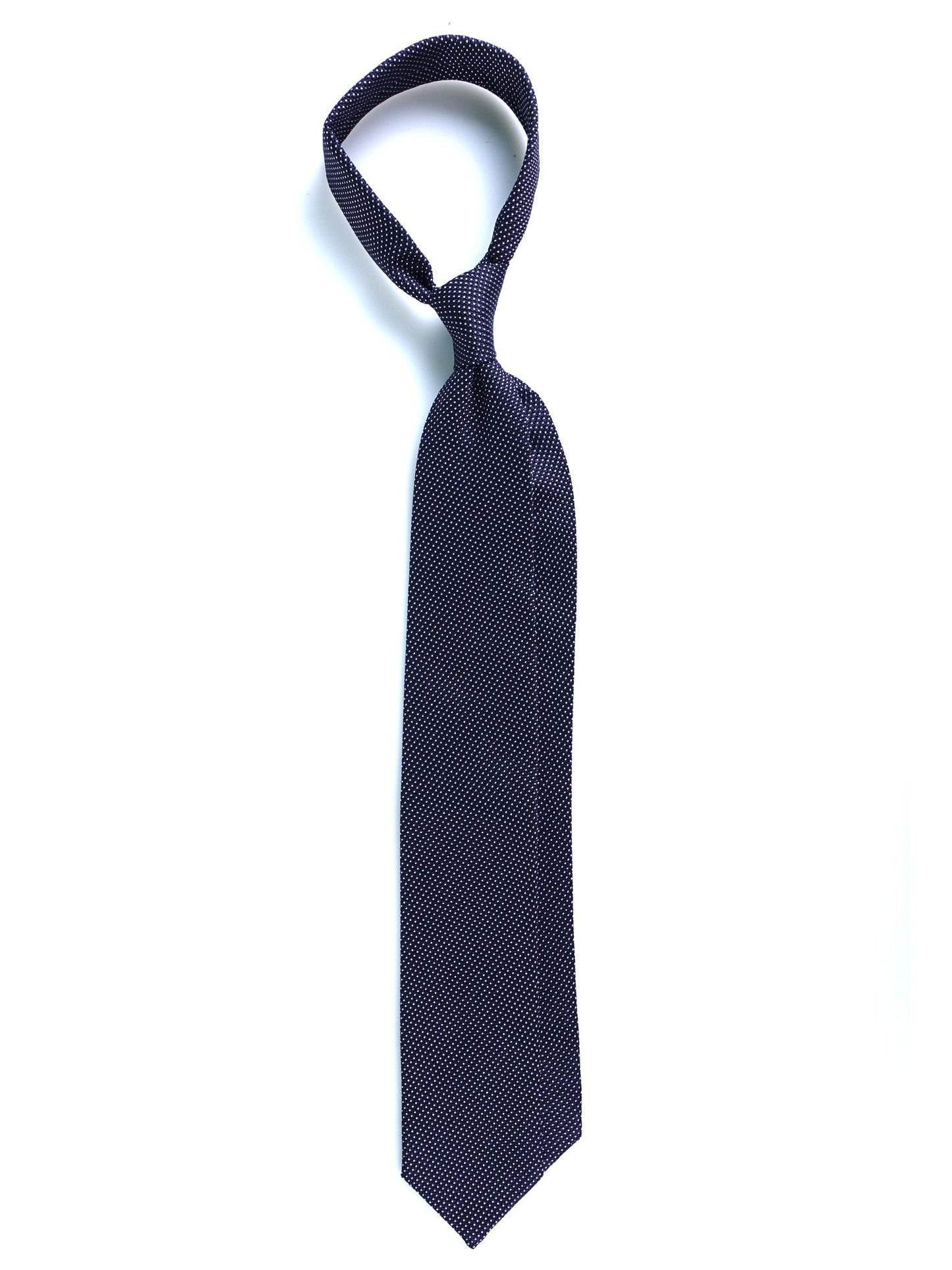 3 Fold Blue Silk Genadine Tie NOEMI
