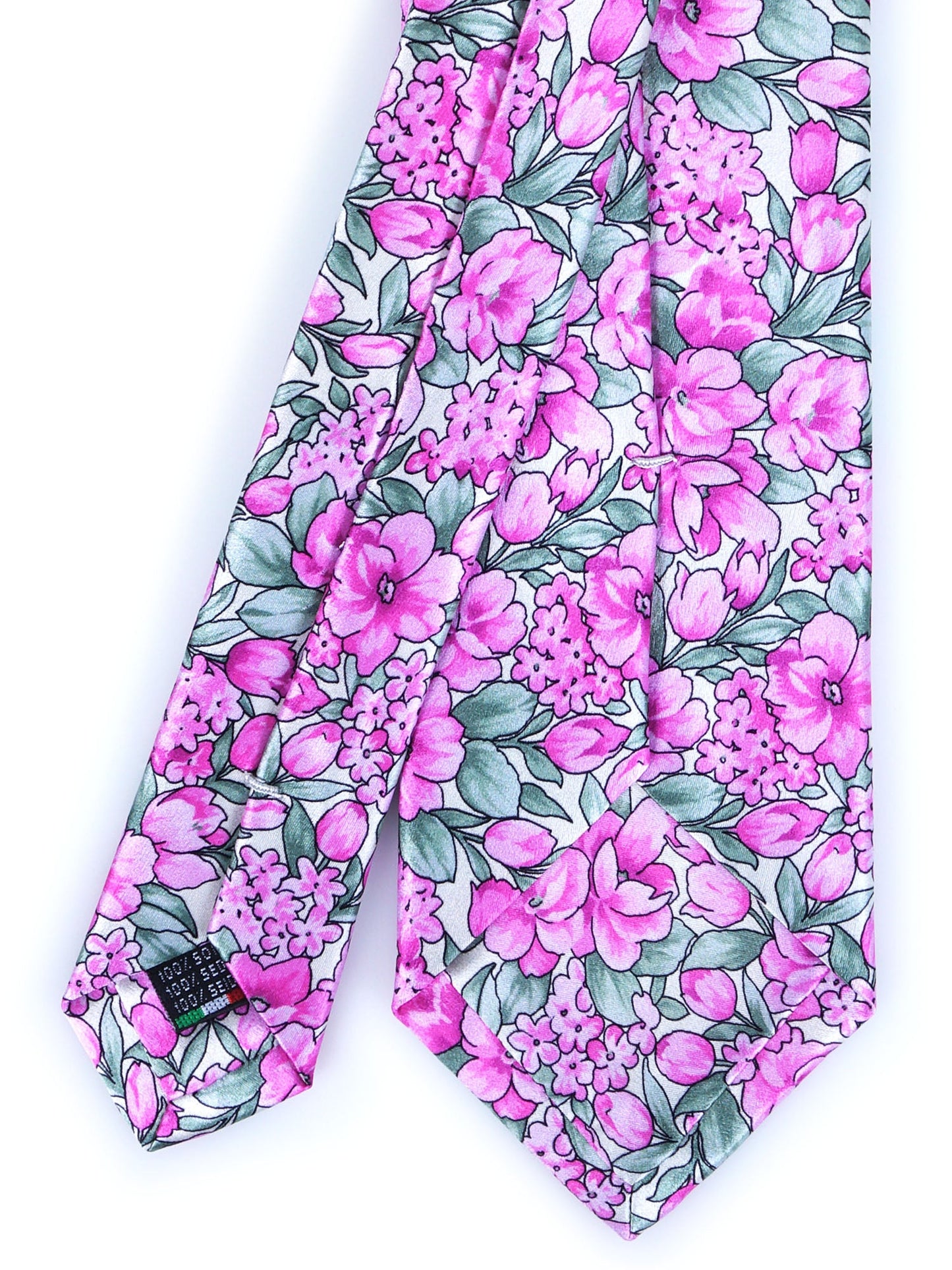 3 Fold pink CHARME Silk Satin Tie