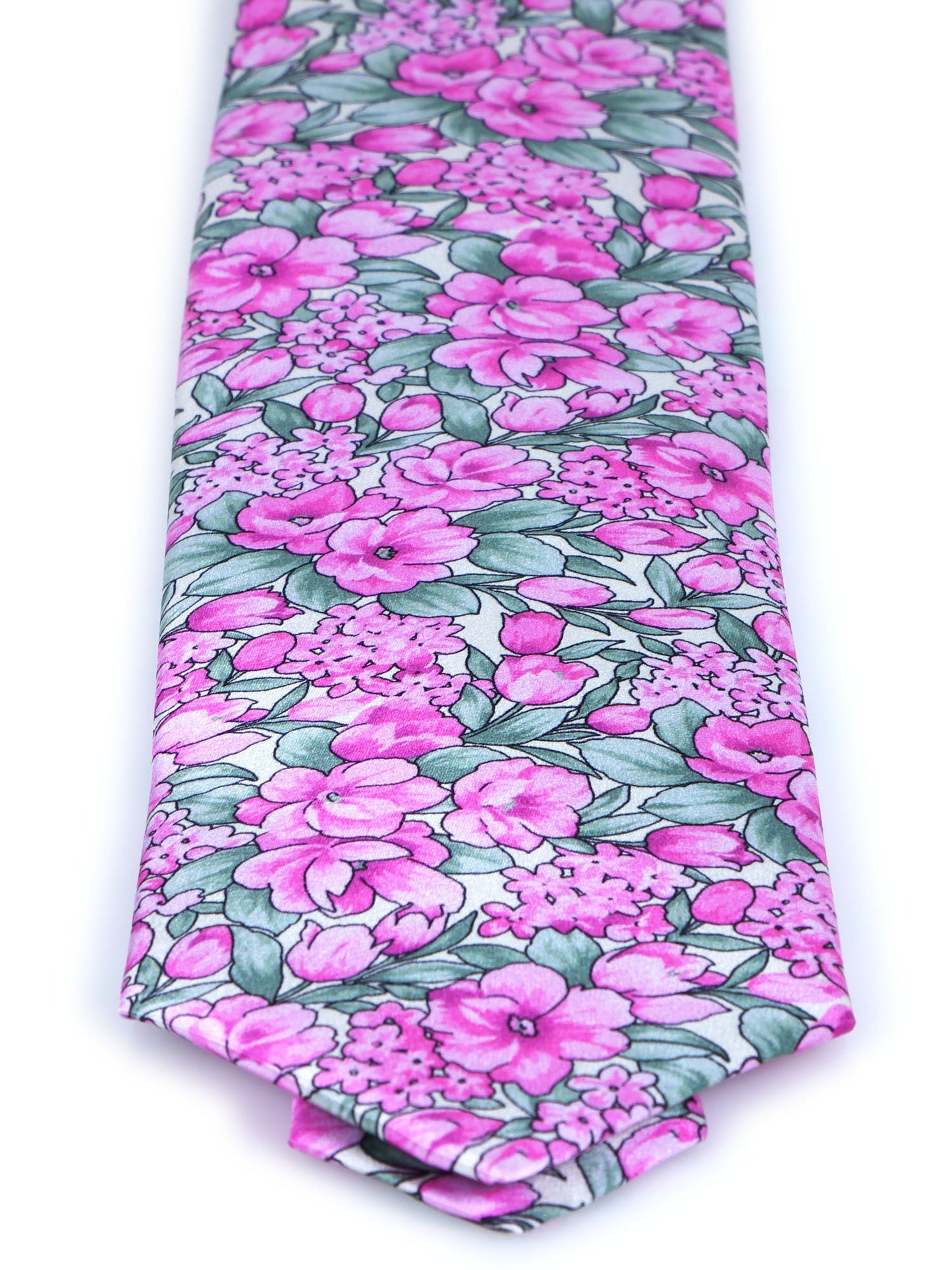 3 Fold pink CHARME Silk Satin Tie