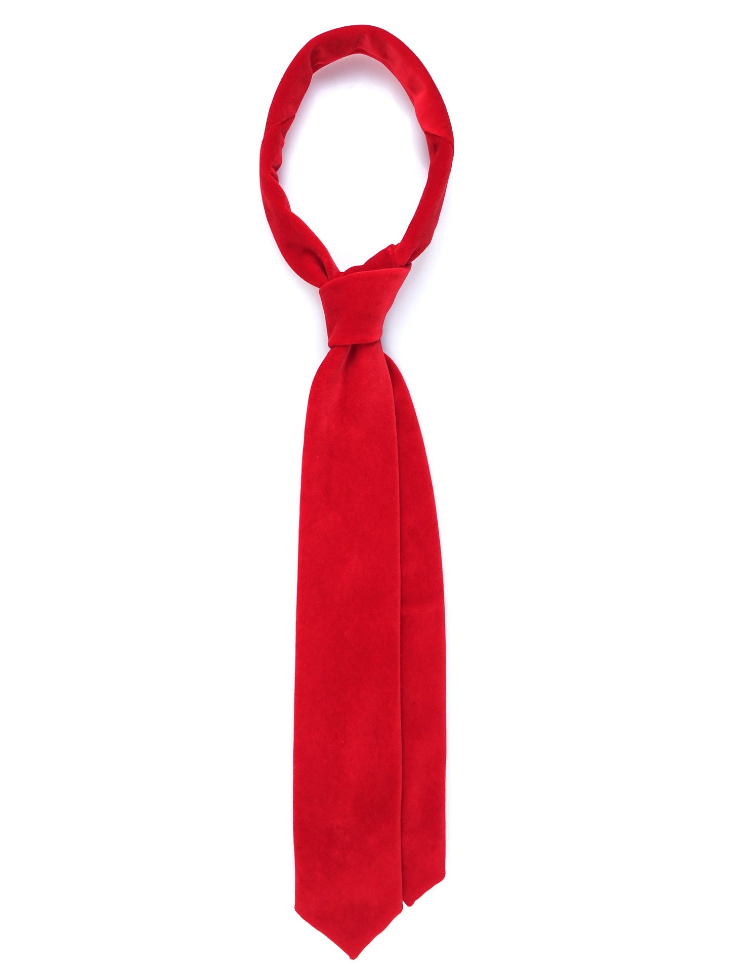 Red 3 Folds Velvet Tie SANSET