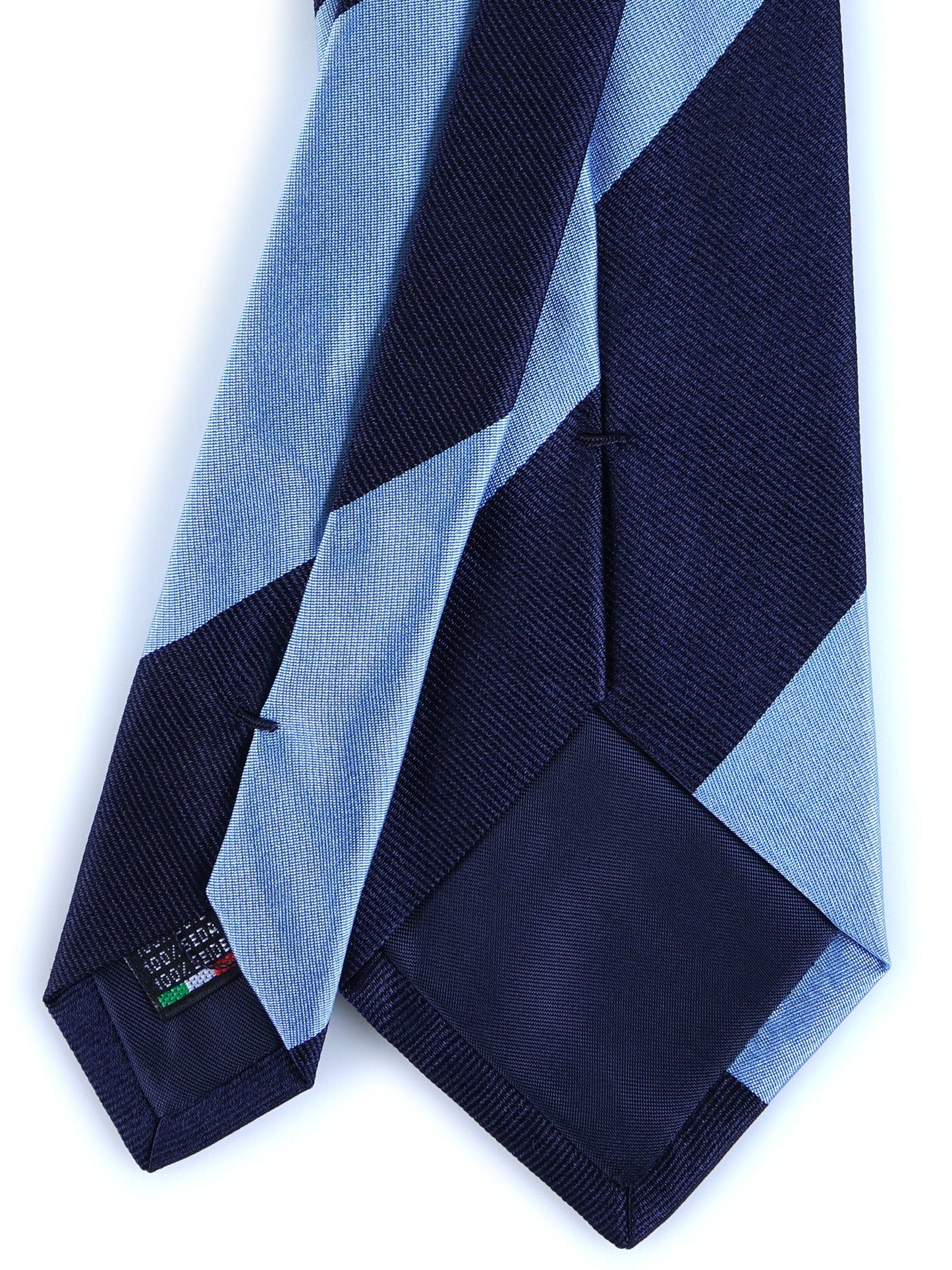 3 Fold Light Blue Woven Silk Tie PAOLA