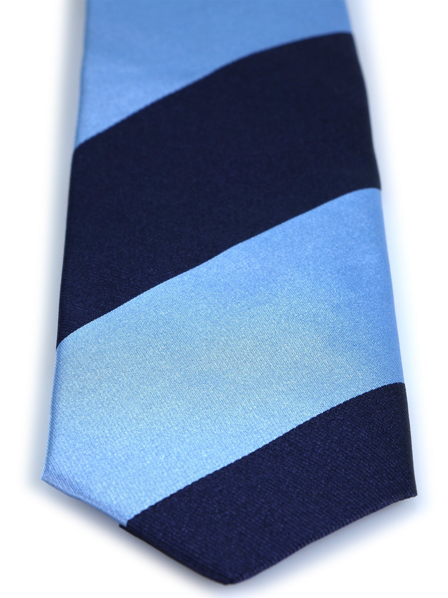 3 Fold Light Blue Woven Silk Tie PAOLA