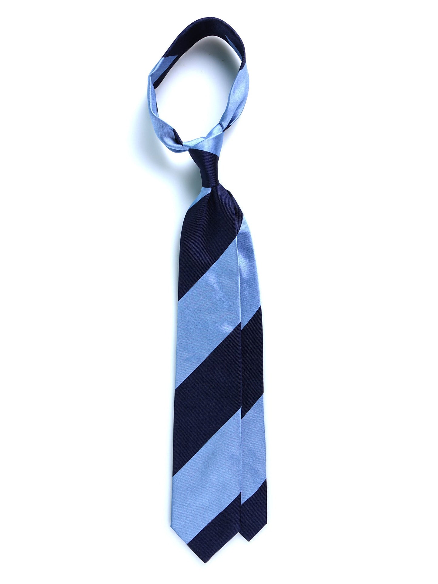 3 Fold Light Blue Woven Silk Tie PAOLA