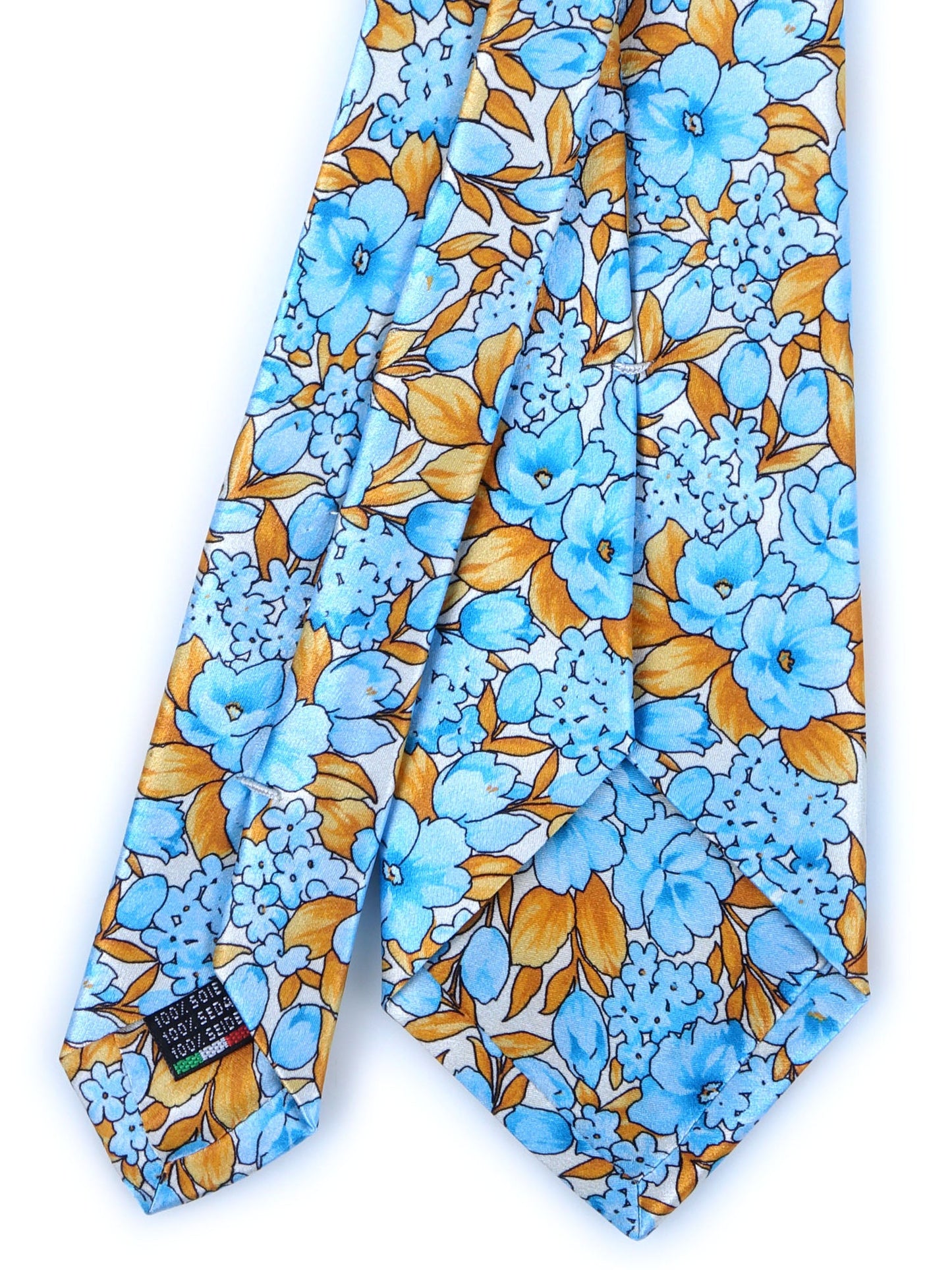 3 Fold light blue CHARME Silk Satin Tie