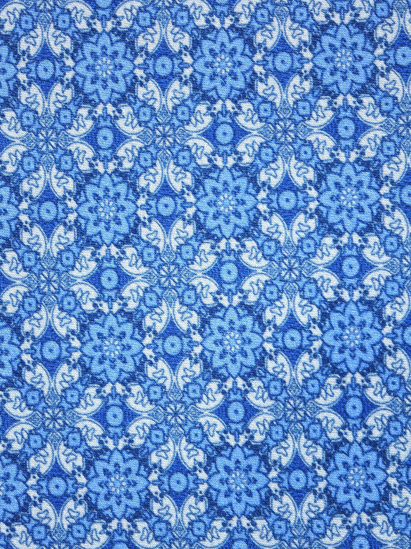 3 Fold sky blue ALVISE Silk Satin Printed Tie