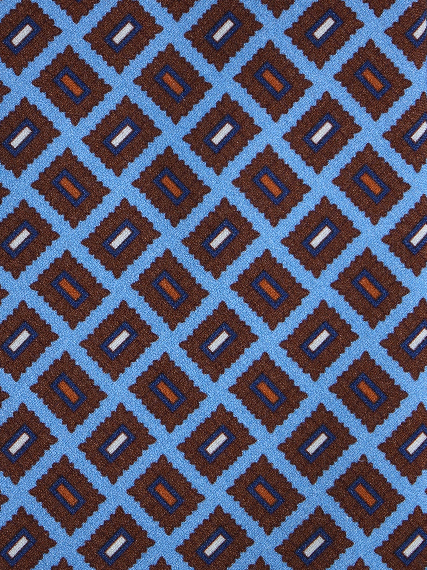 3 Fold Light Blue SOPHIE Tie in Madder Silk