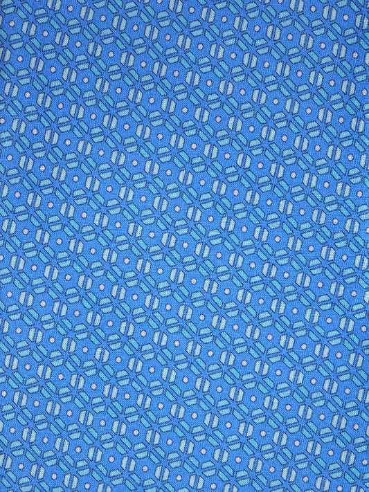 Light Blue 3 Folds RIFUSE Silk Satin Tie