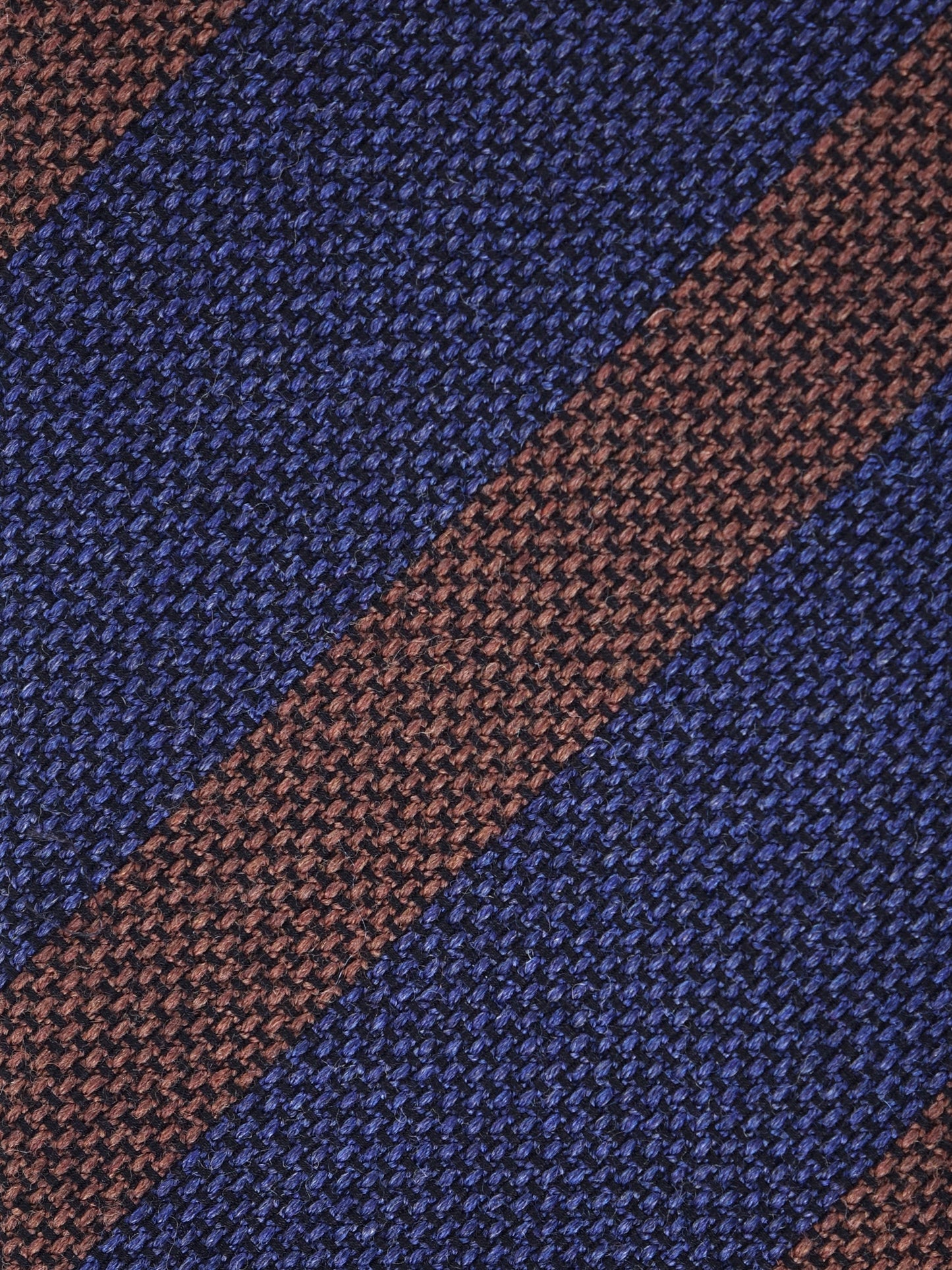 Blue 3 Fold Wool/Silk Tie WILLOW