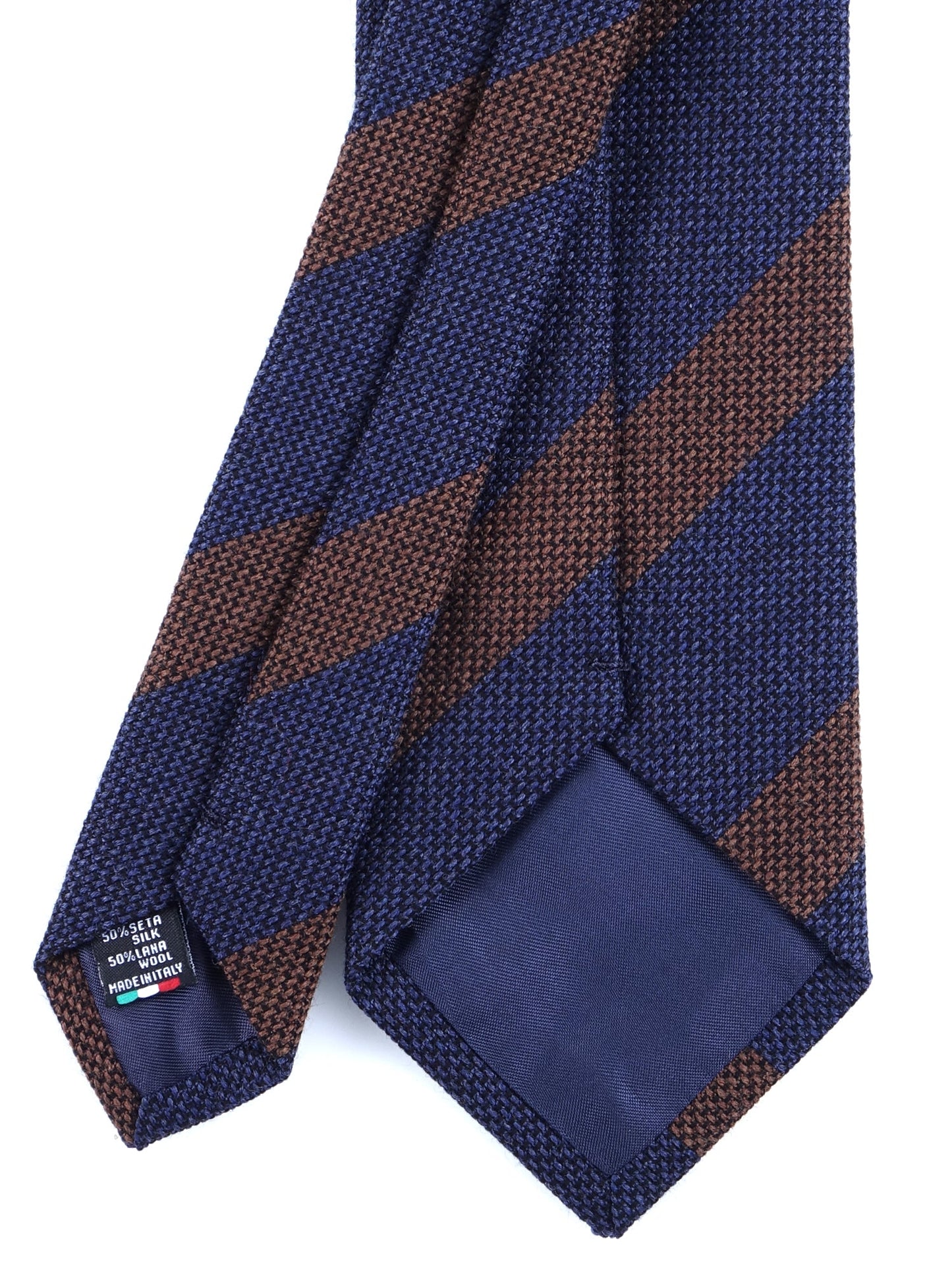 Blue 3 Fold Wool/Silk Tie WILLOW