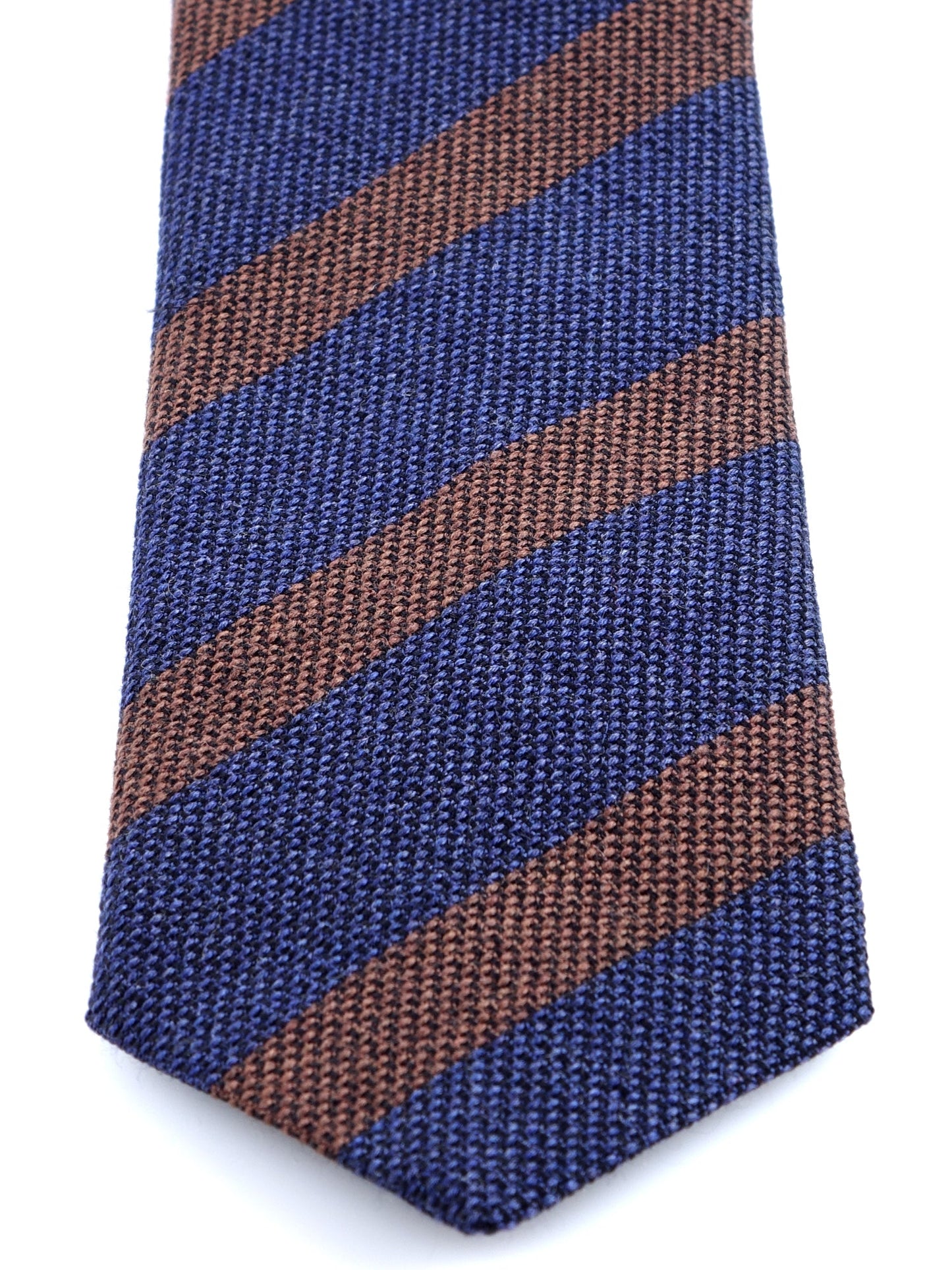 Blue 3 Fold Wool/Silk Tie WILLOW
