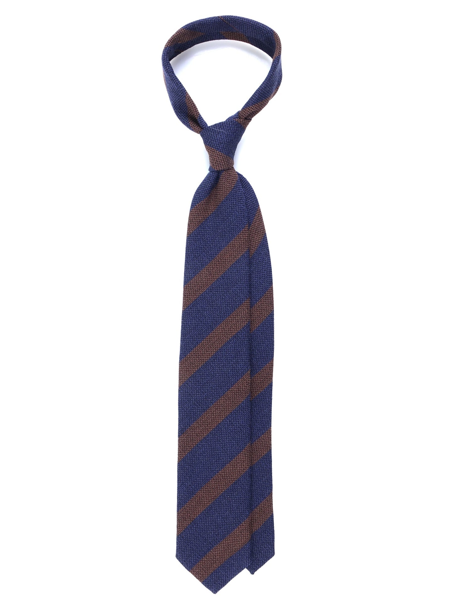 Blue 3 Fold Wool/Silk Tie WILLOW