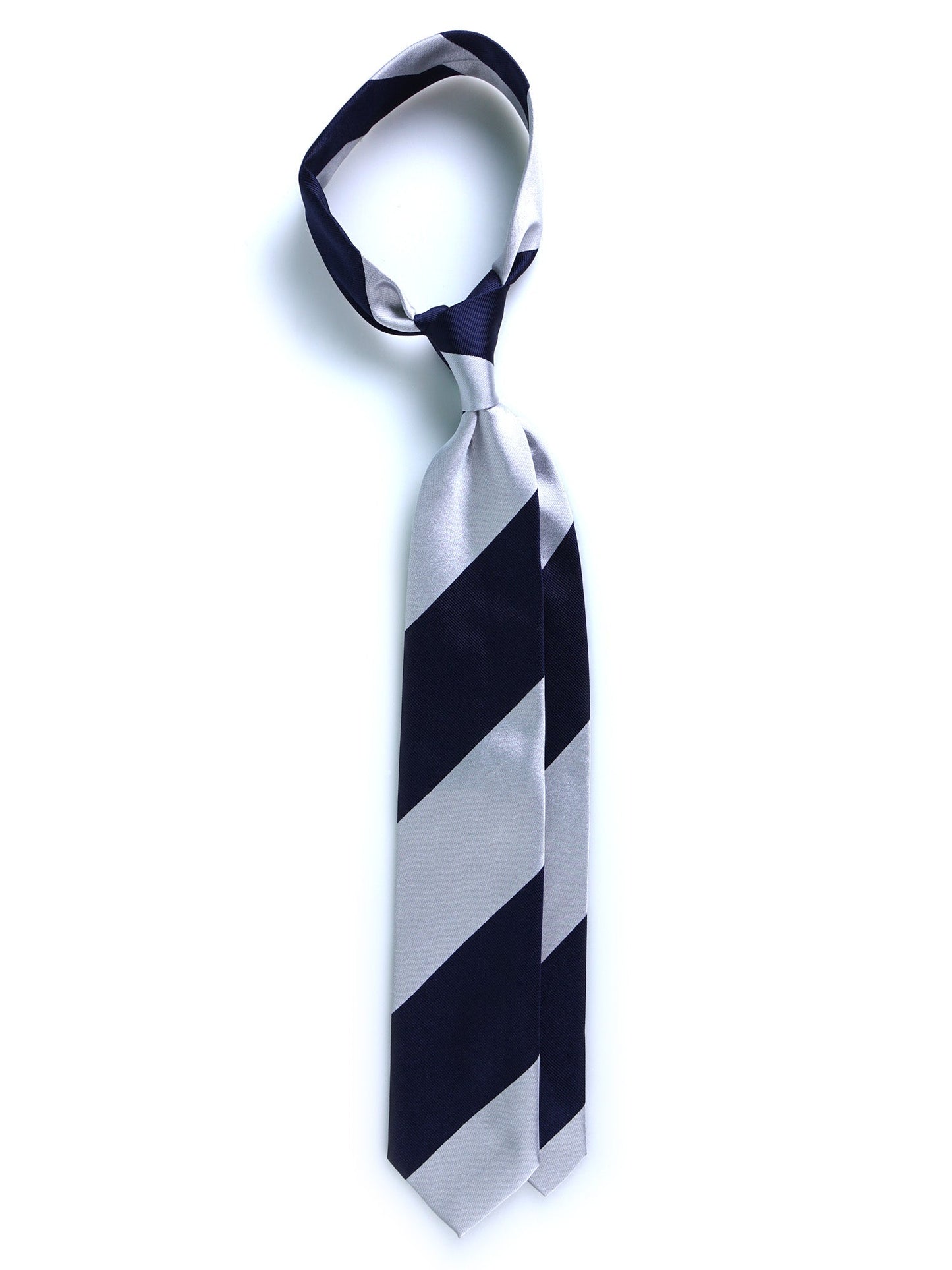 3 Fold Pearl Grey Woven Silk Tie PAOLA