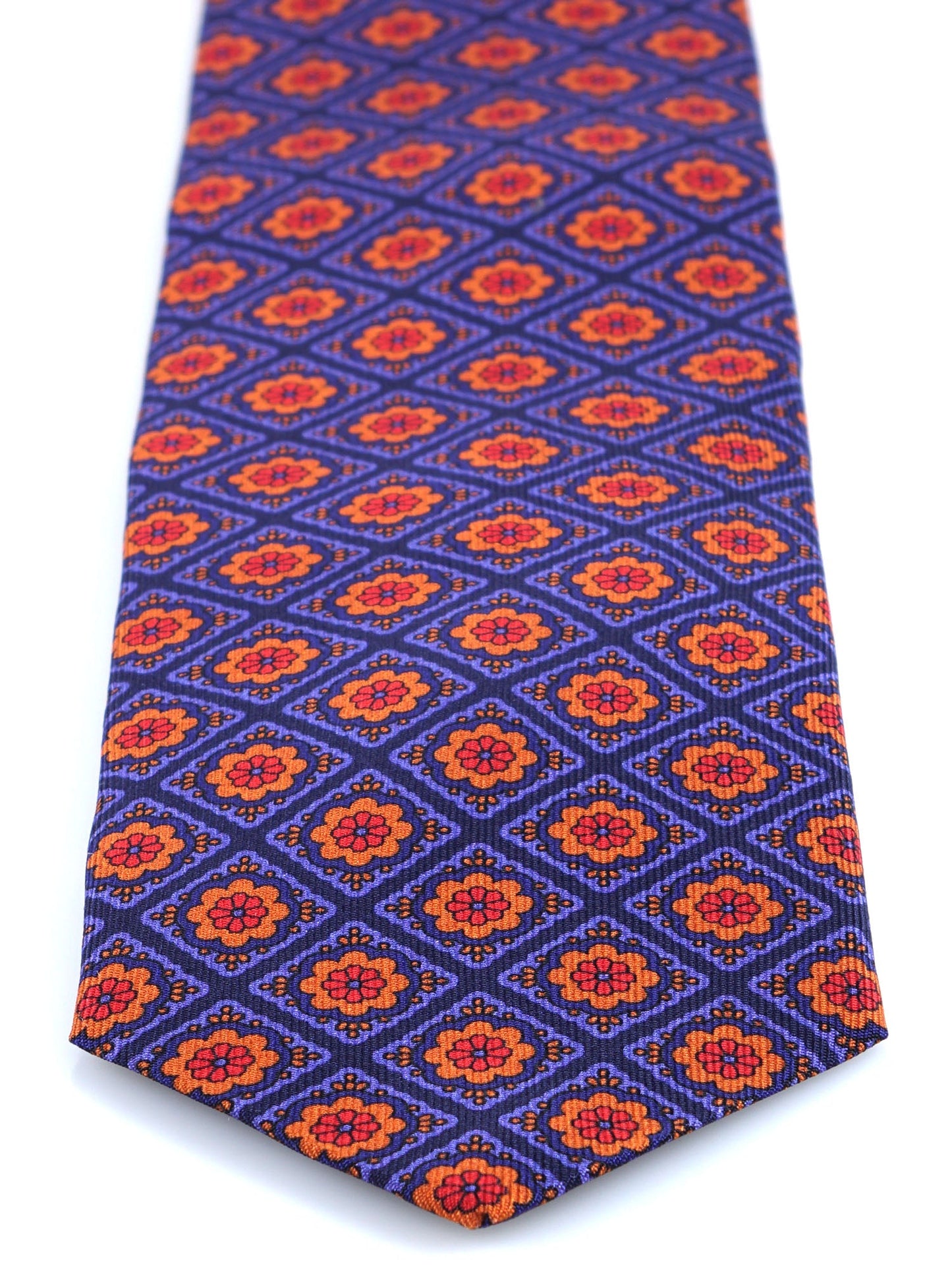 Blue 3 Fold DASTINY Tie in Madder Silk