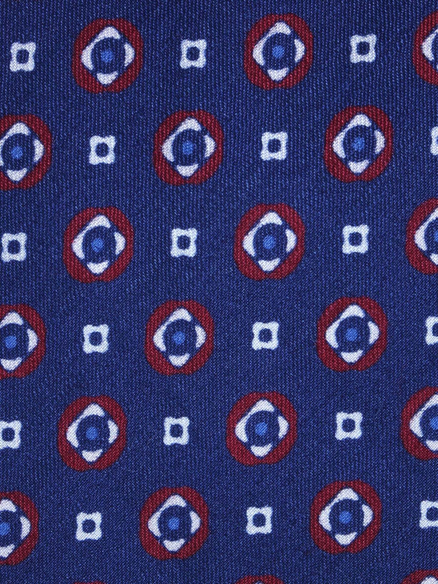 Blue Tailored untipped Tie Gemina in Linen/Silk