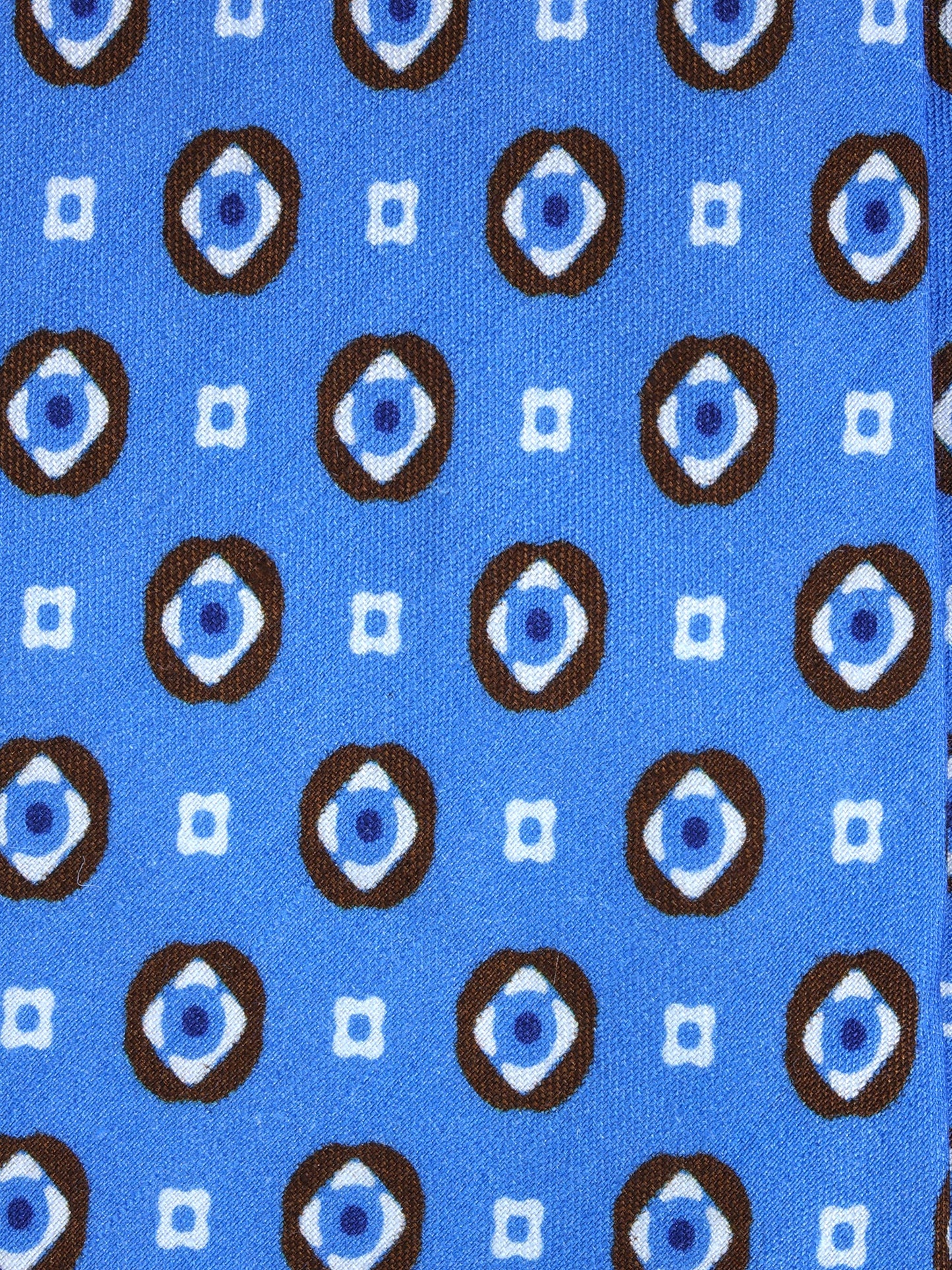 Light blue tailored untipped tie GEMINA in linen/silk
