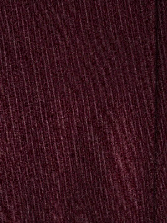 Bordeaux tie with 3 folds AMANTEA in satin silk