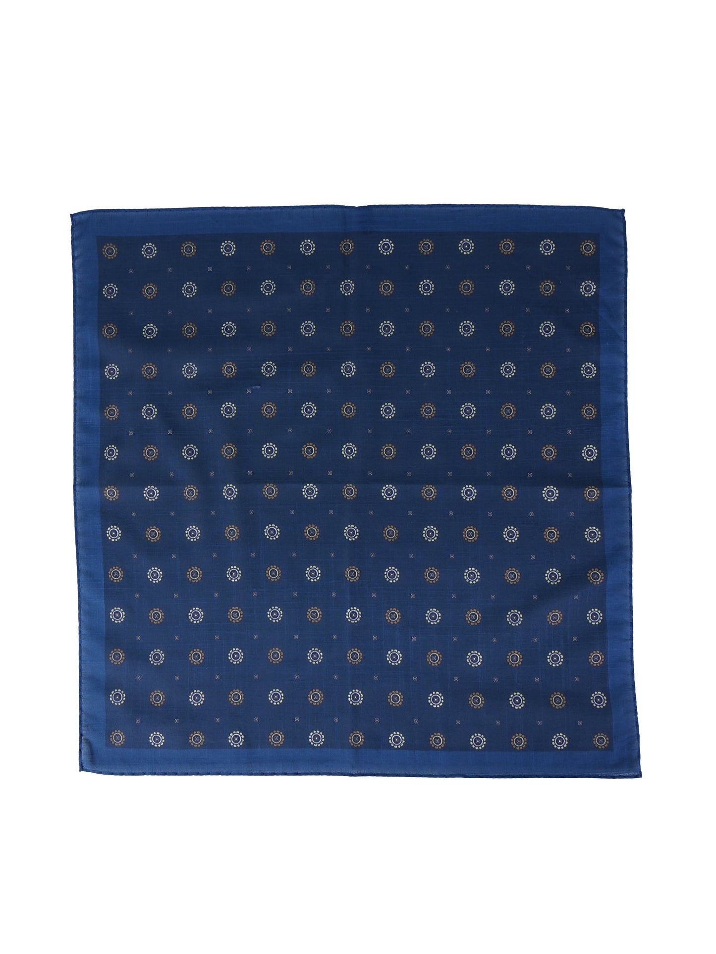 XL Blue Pocket Square in Pure Cotton SFINGE