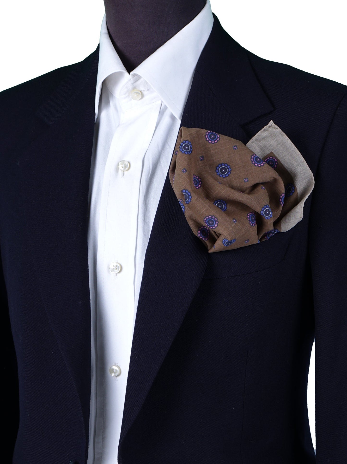 XL Brown Cotton Handkerchief SFINGE